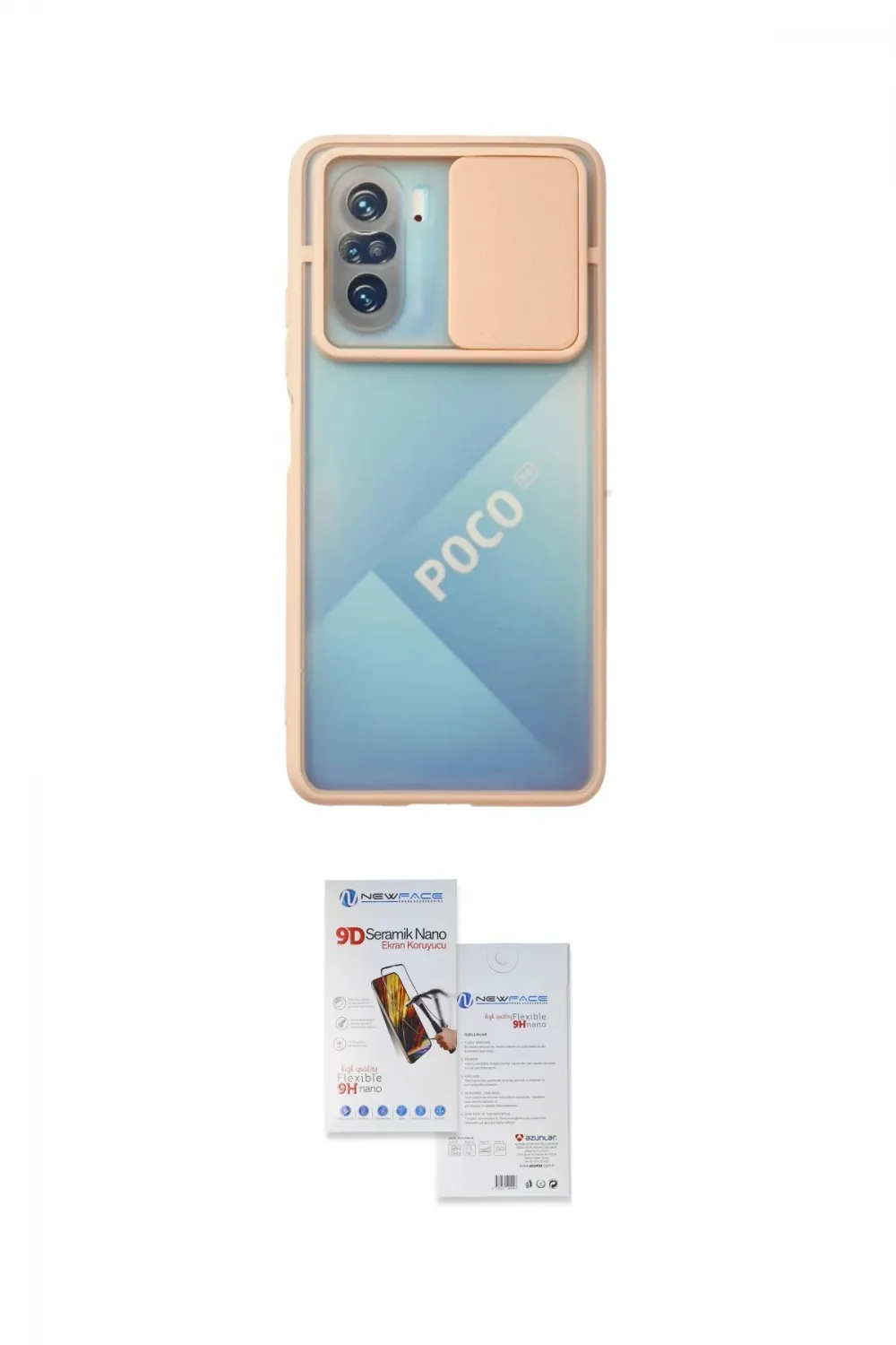 ieg™ Poco F3 Kılıf Vadi Çizgi - Siyah Seramik Nano Ekran Koruyucu