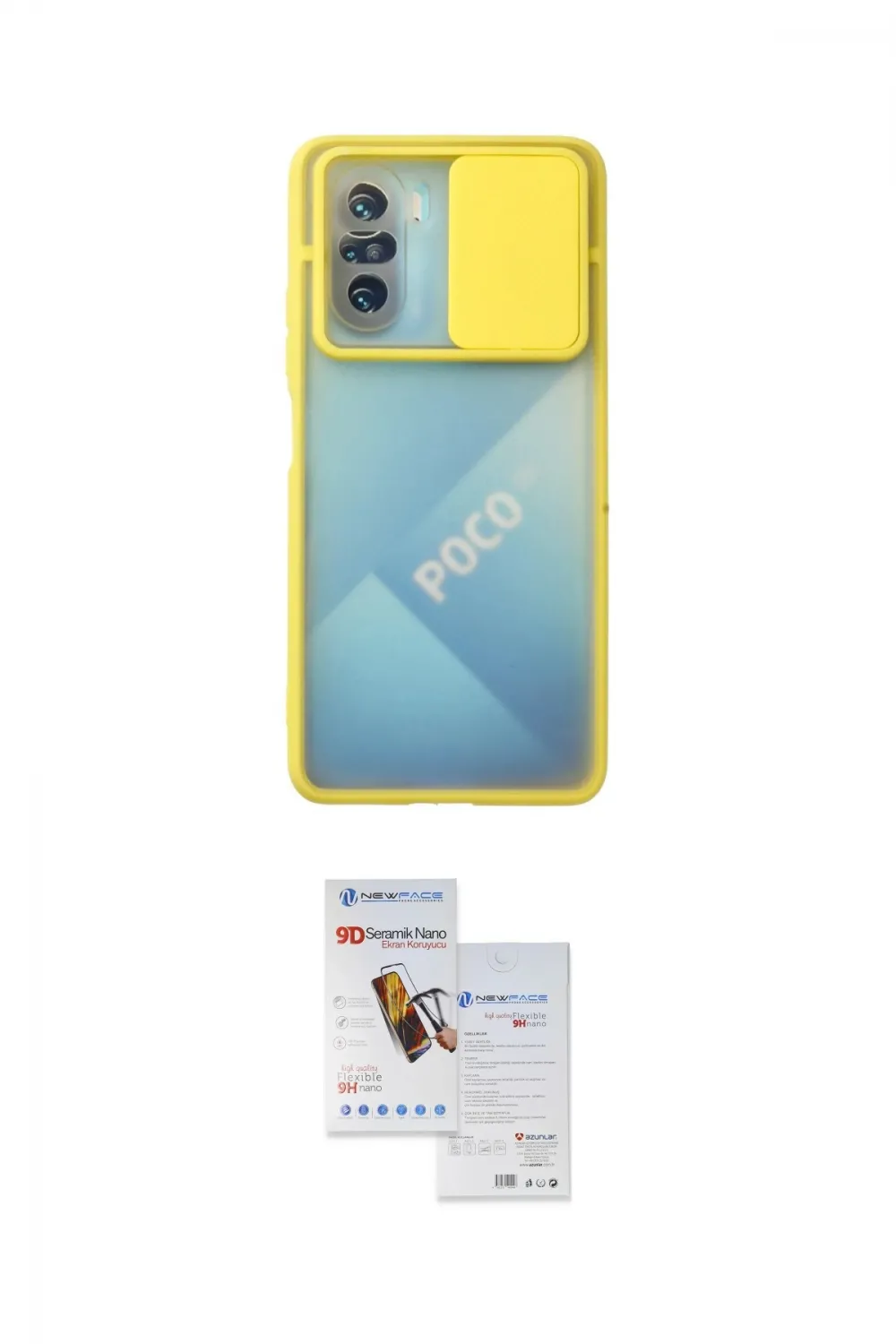 ieg™ Poco F3 Kılıf Vadi Çizgi - Siyah Seramik Nano Ekran Koruyucu