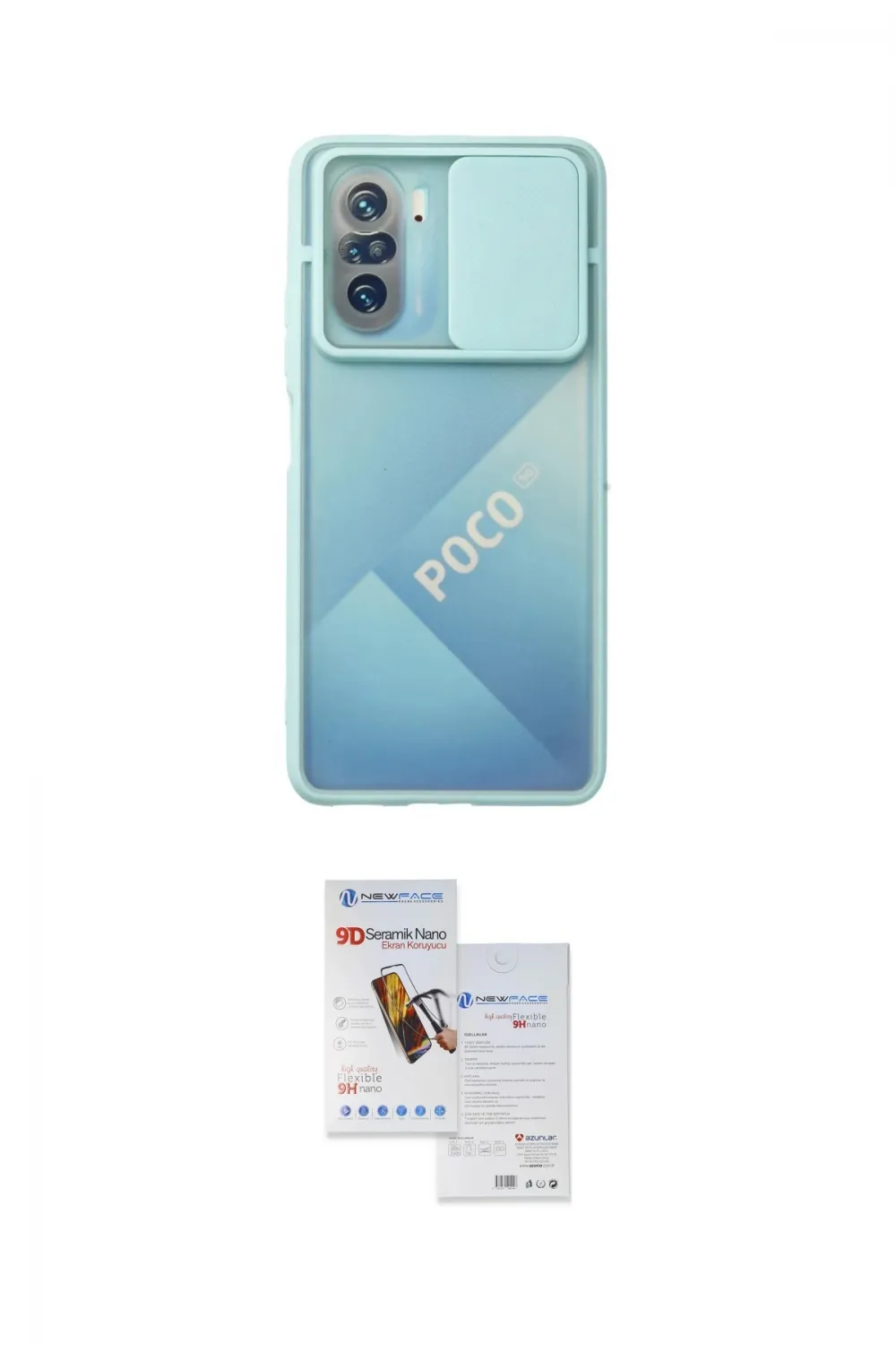 ieg™ Poco F3 Kılıf Vadi Çizgi - Siyah Seramik Nano Ekran Koruyucu