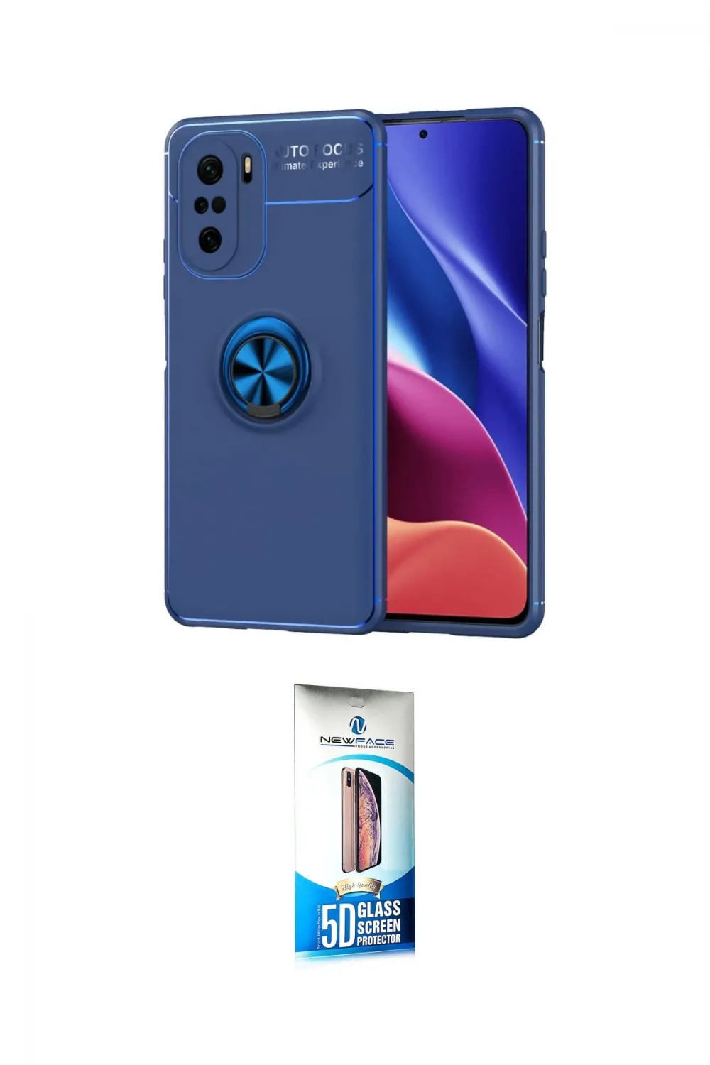 ieg™ Poco F3 Kılıf Yankı Form Prime - Siyah 5D Eko Cam Ekran Koruyucu