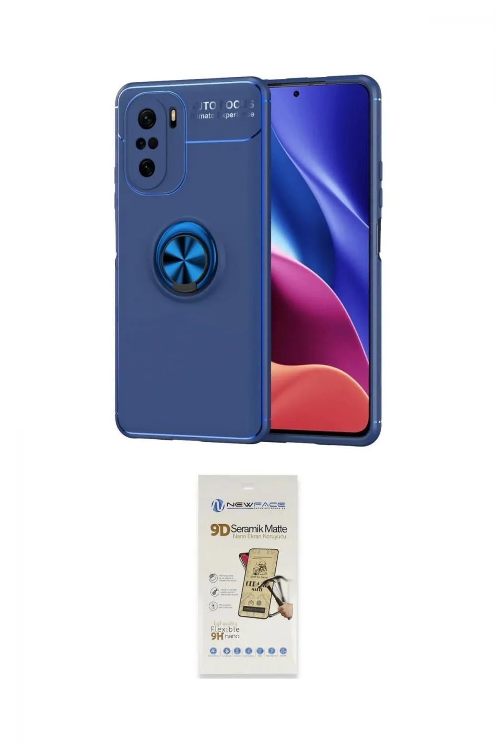 ieg™ Poco F3 Kılıf Yankı Form Prime - Siyah Mat Seramik Nano Ekran Koruyucu