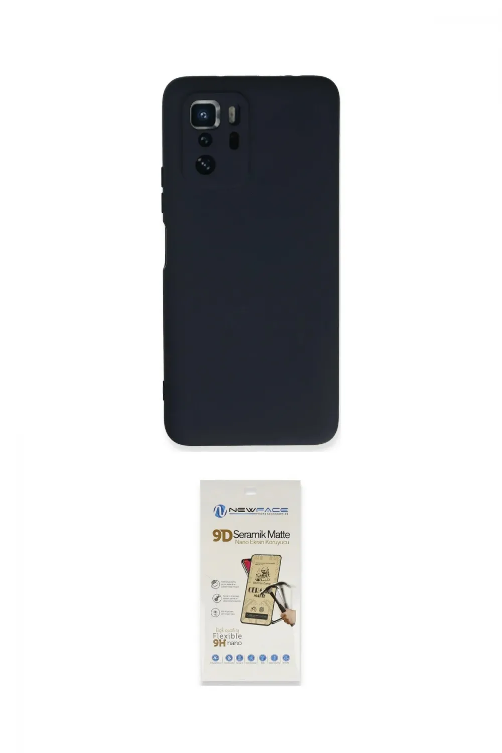 ieg™ Poco X3 GT Kılıf Ahenk Serisi - Siyah Mat Seramik Nano Ekran Koruyucu