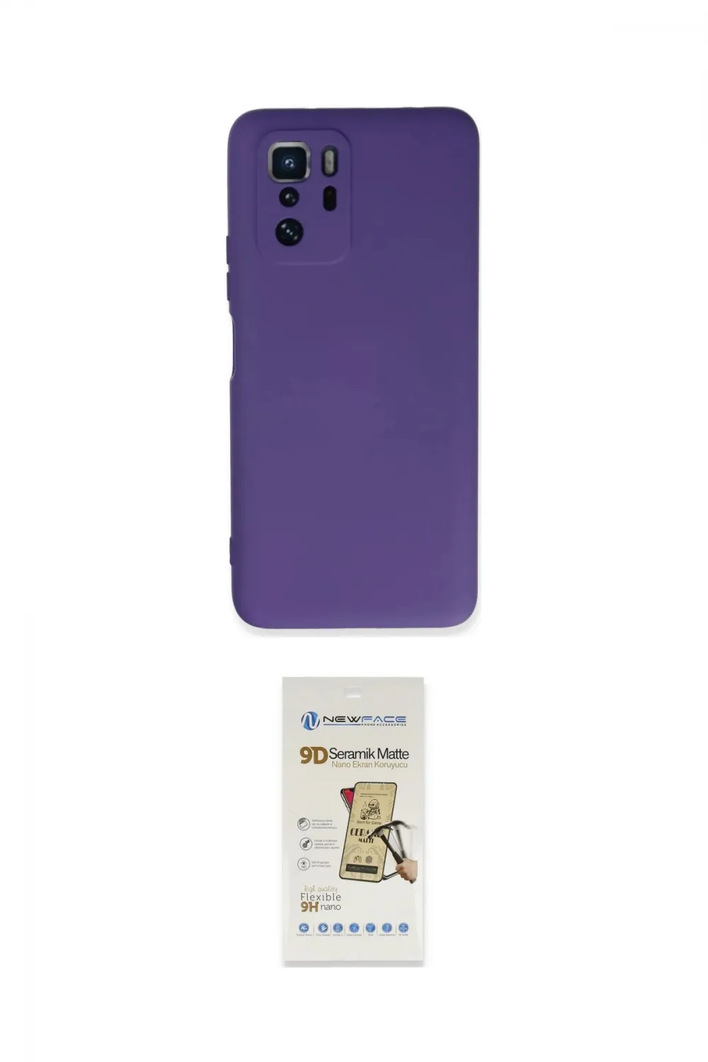 ieg™ Poco X3 GT Kılıf Ahenk Serisi - Siyah Mat Seramik Nano Ekran Koruyucu