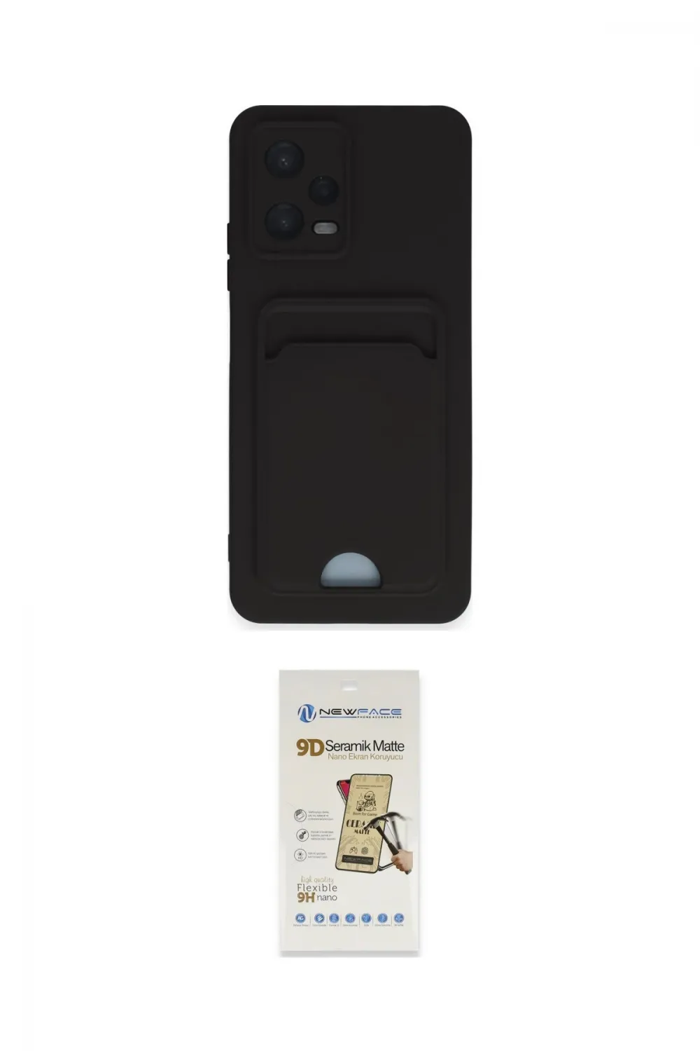 ieg™ Poco X5 5G Kılıf Vadi Çizgi Prime - Siyah Mat Seramik Nano Ekran Koruyucu