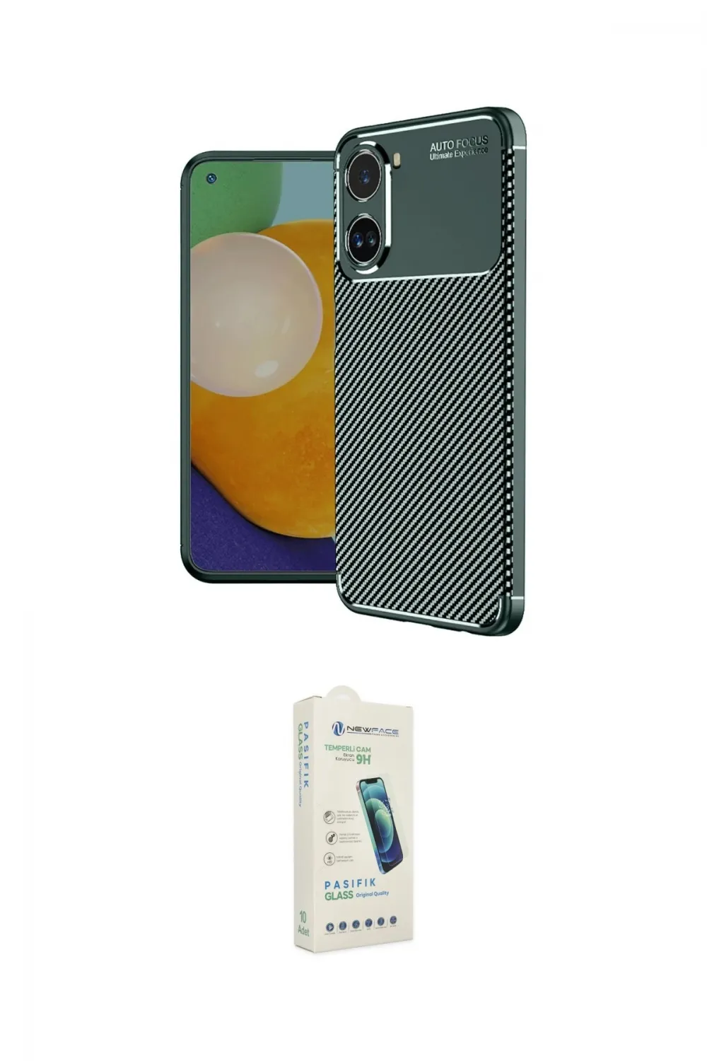 ieg™ Poco X7 Pro Kılıf Eksen Form Prime - Şeffaf Pasifik Cam Ekran Koruyucu