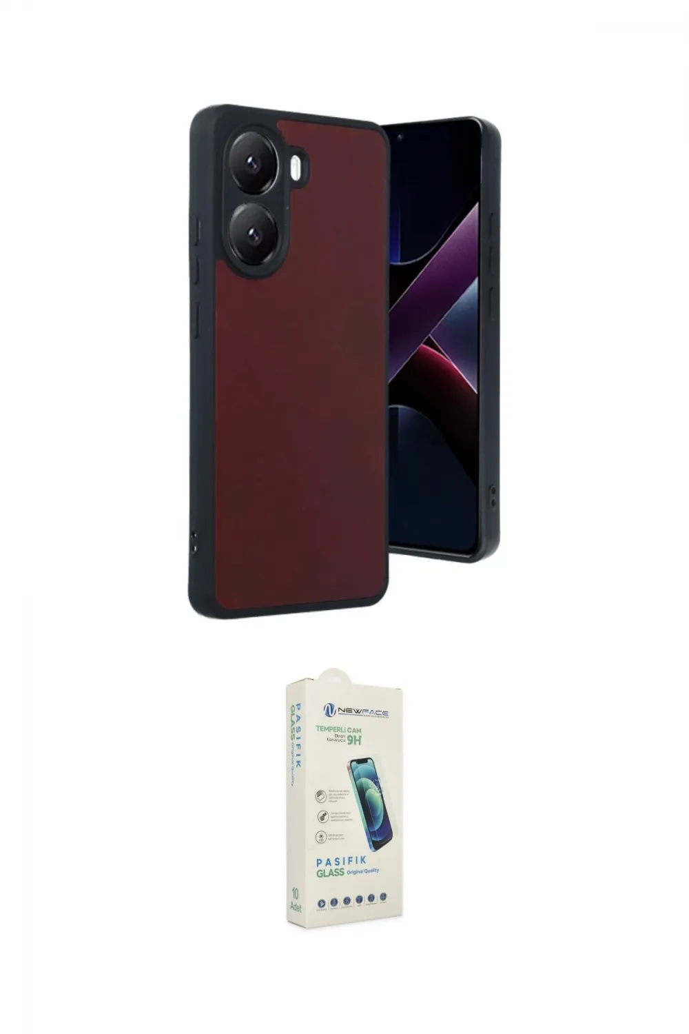 ieg™ Poco X7 Pro Kılıf Kıvılcım Işık Serisi - Şeffaf Pasifik Cam Ekran Koruyucu