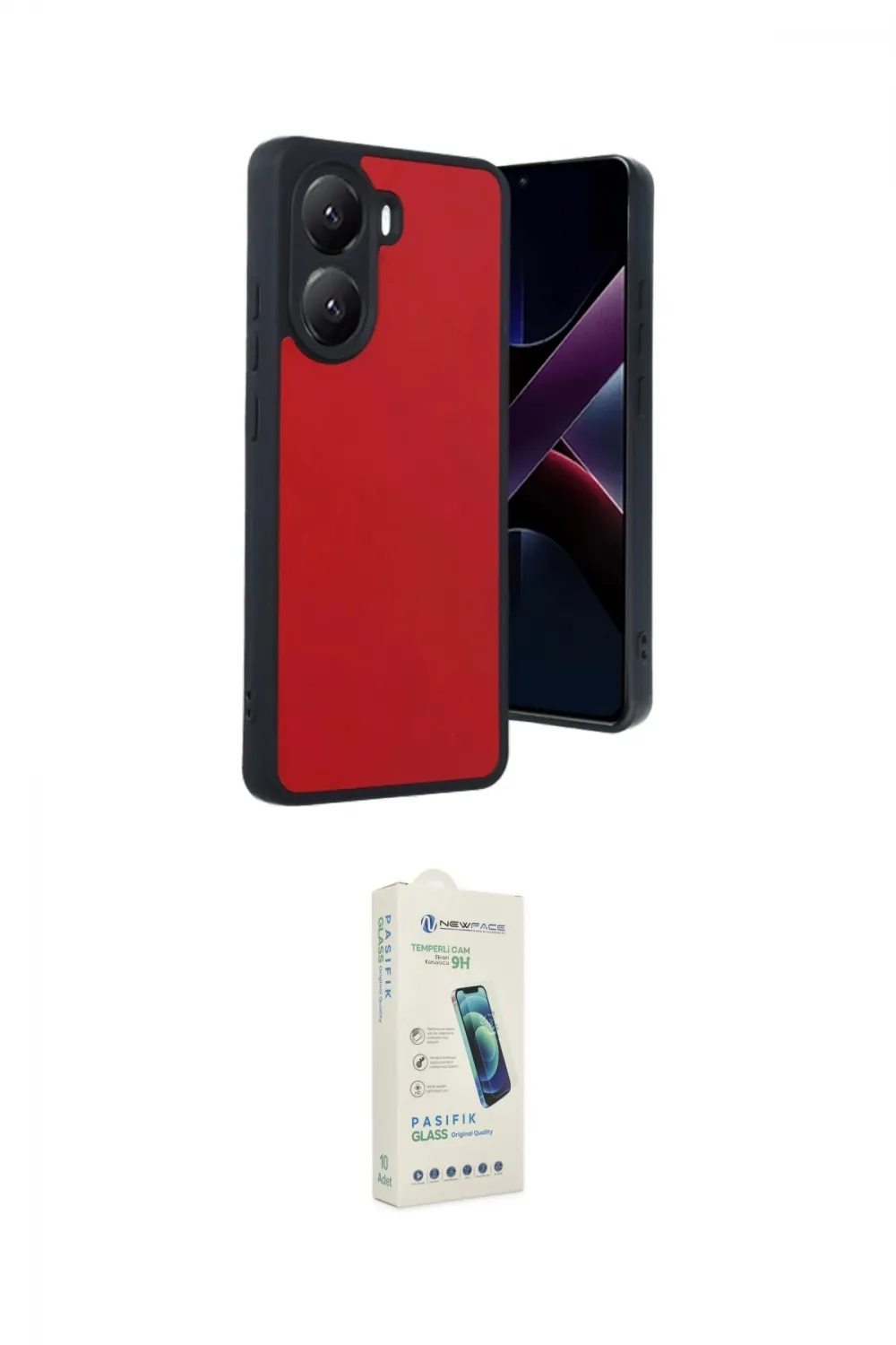 ieg™ Poco X7 Pro Kılıf Kıvılcım Işık Serisi - Şeffaf Pasifik Cam Ekran Koruyucu