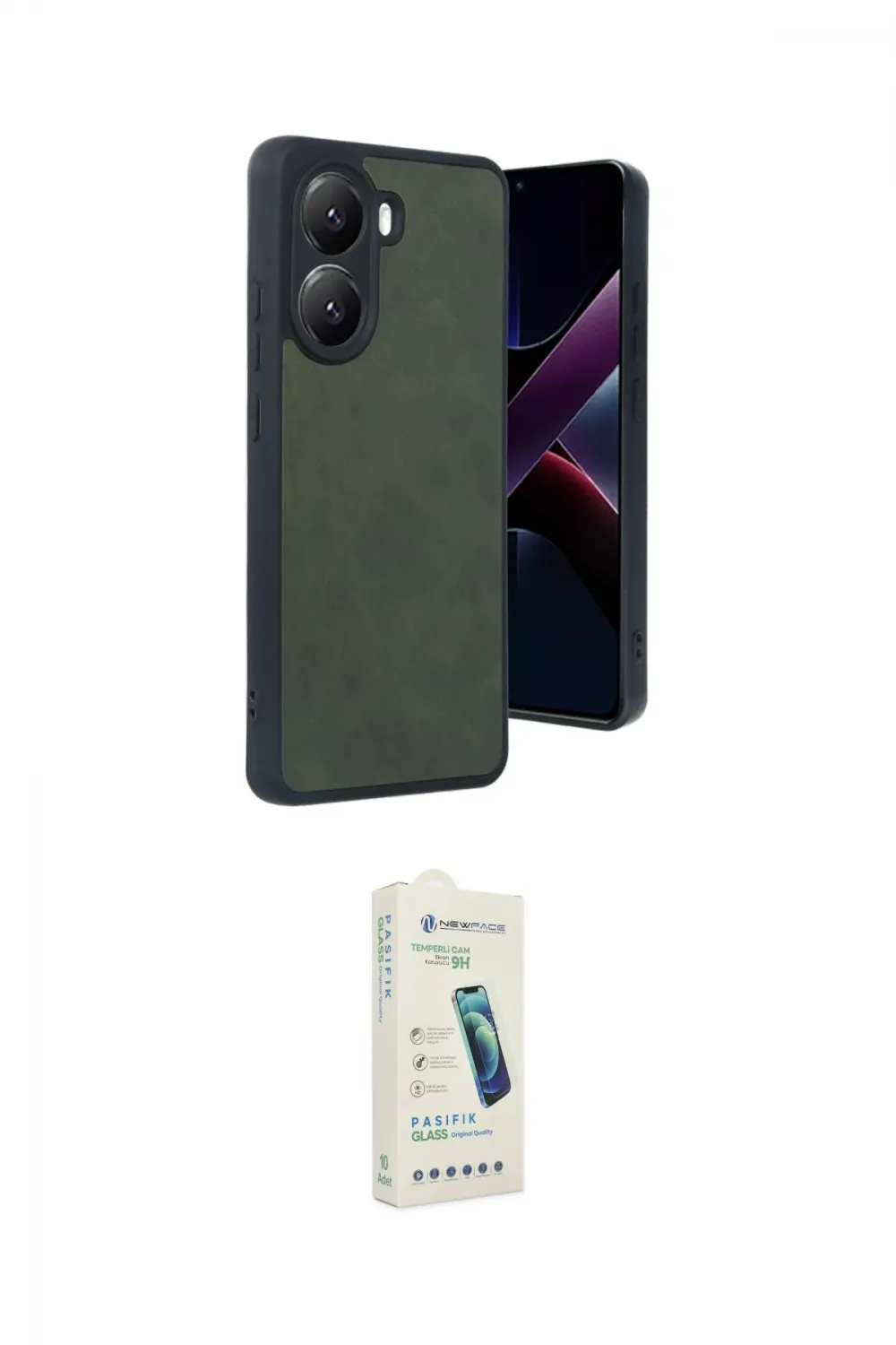 ieg™ Poco X7 Pro Kılıf Kıvılcım Işık Serisi - Şeffaf Pasifik Cam Ekran Koruyucu