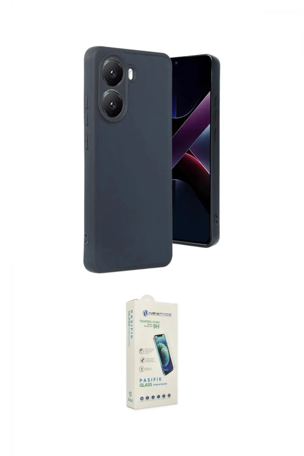 ieg™ Poco X7 Pro Kılıf Kıvılcım Işık Serisi - Şeffaf Pasifik Cam Ekran Koruyucu