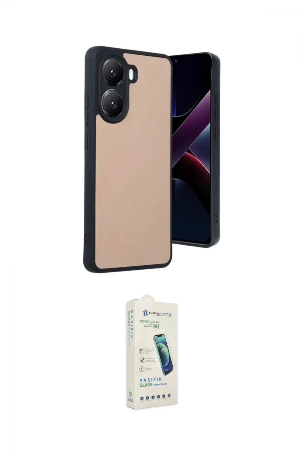 ieg™ Poco X7 Pro Kılıf Kıvılcım Işık Serisi - Şeffaf Pasifik Cam Ekran Koruyucu