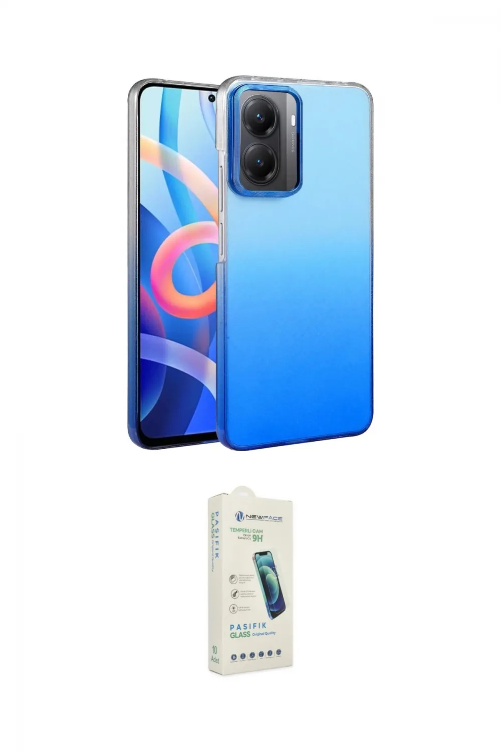 ieg™ Poco X7 Pro Kılıf Kıvılcım Minimal Özel Seri - Şeffaf Pasifik Cam Ekran Koruyucu