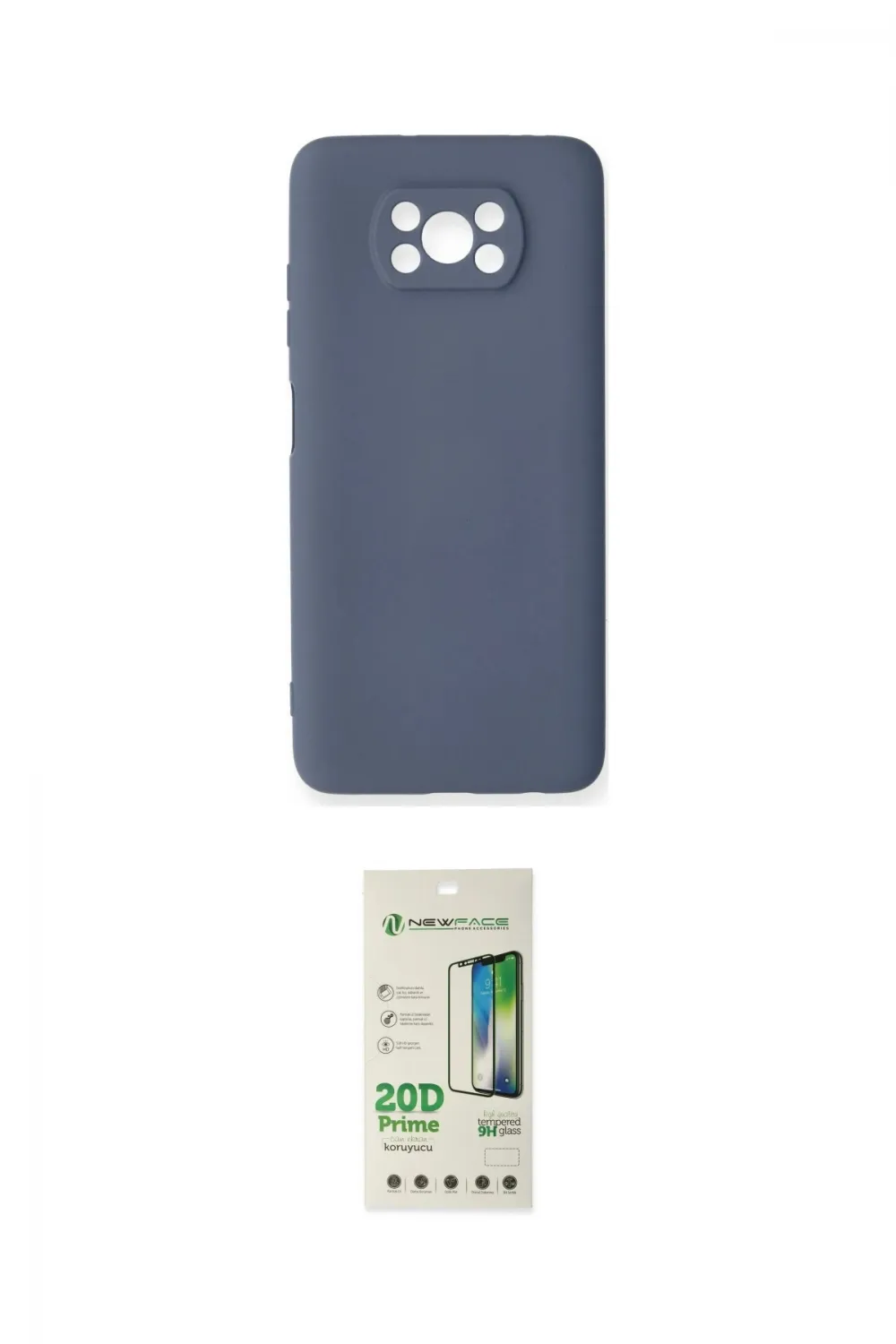 ieg™ Pocophone X3 Kılıf Ahenk Serisi - Siyah 20D Premium Cam Ekran Koruyucu