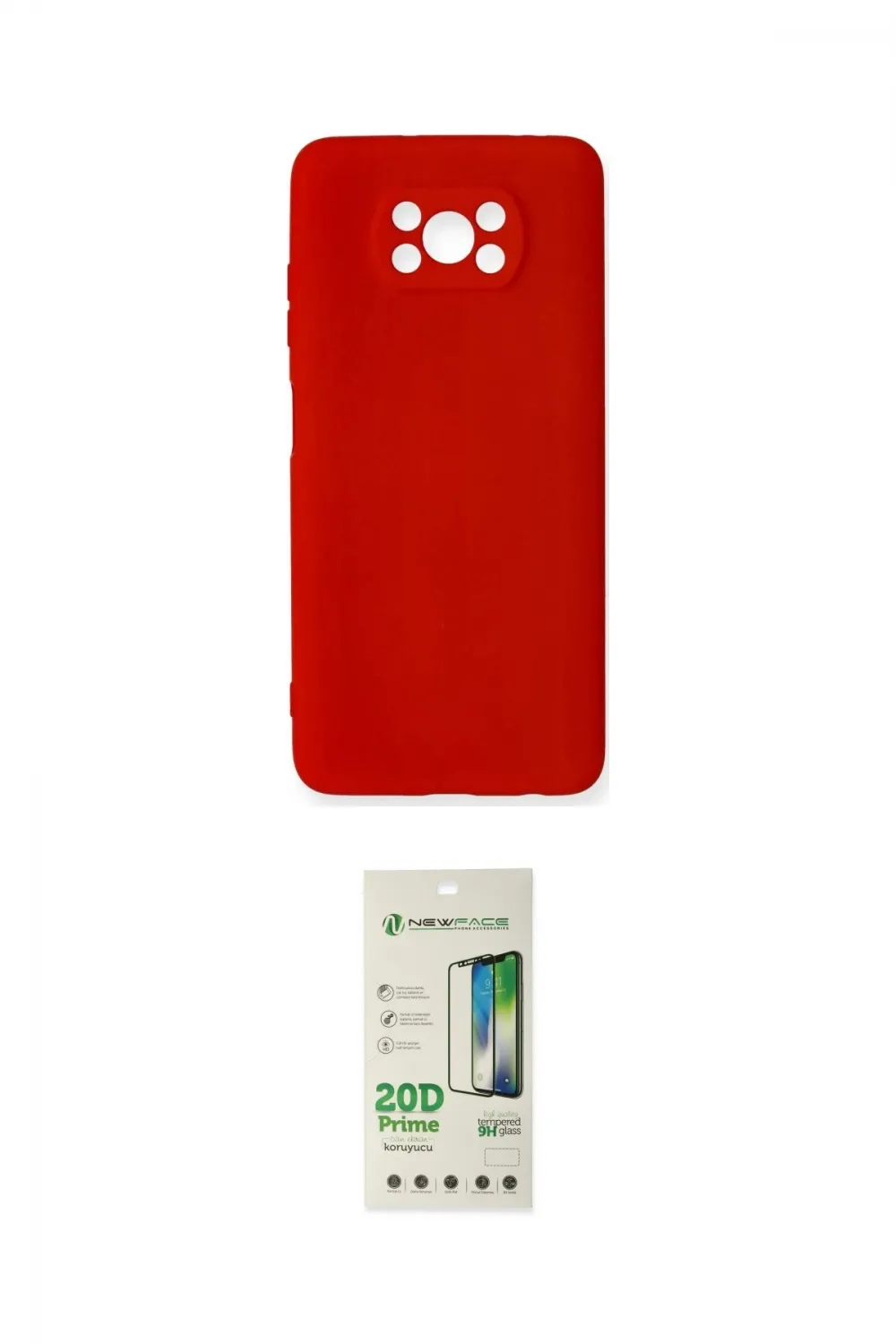 ieg™ Pocophone X3 Kılıf Ahenk Serisi - Siyah 20D Premium Cam Ekran Koruyucu