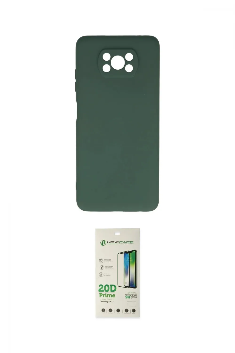 ieg™ Pocophone X3 Kılıf Ahenk Serisi - Siyah 20D Premium Cam Ekran Koruyucu