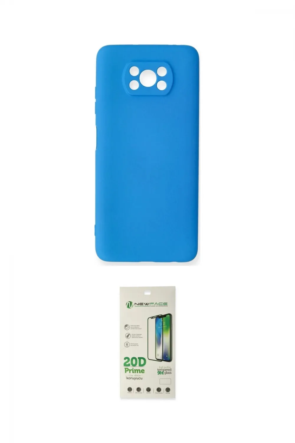 ieg™ Pocophone X3 Kılıf Ahenk Serisi - Siyah 20D Premium Cam Ekran Koruyucu