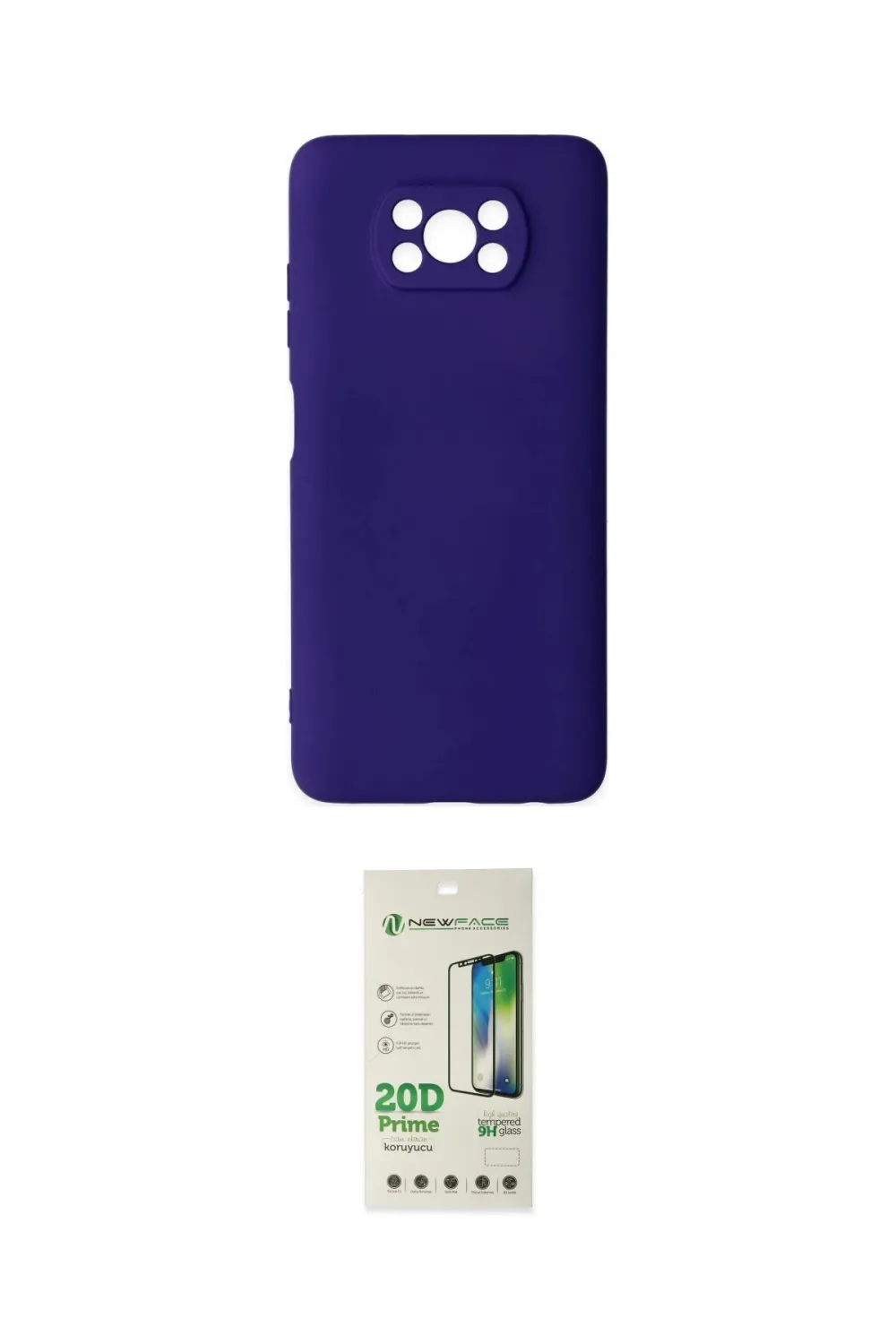 ieg™ Pocophone X3 Kılıf Ahenk Serisi - Siyah 20D Premium Cam Ekran Koruyucu