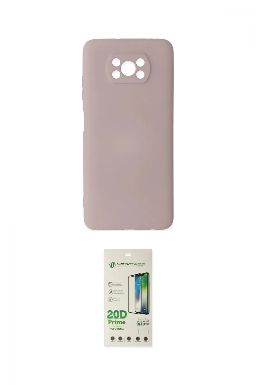 ieg™ Pocophone X3 Kılıf Ahenk Serisi - Siyah 20D Premium Cam Ekran Koruyucu