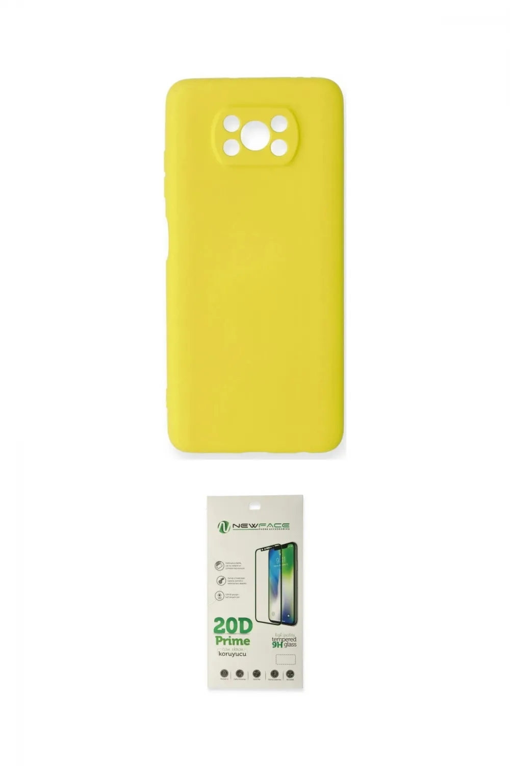 ieg™ Pocophone X3 Kılıf Ahenk Serisi - Siyah 20D Premium Cam Ekran Koruyucu