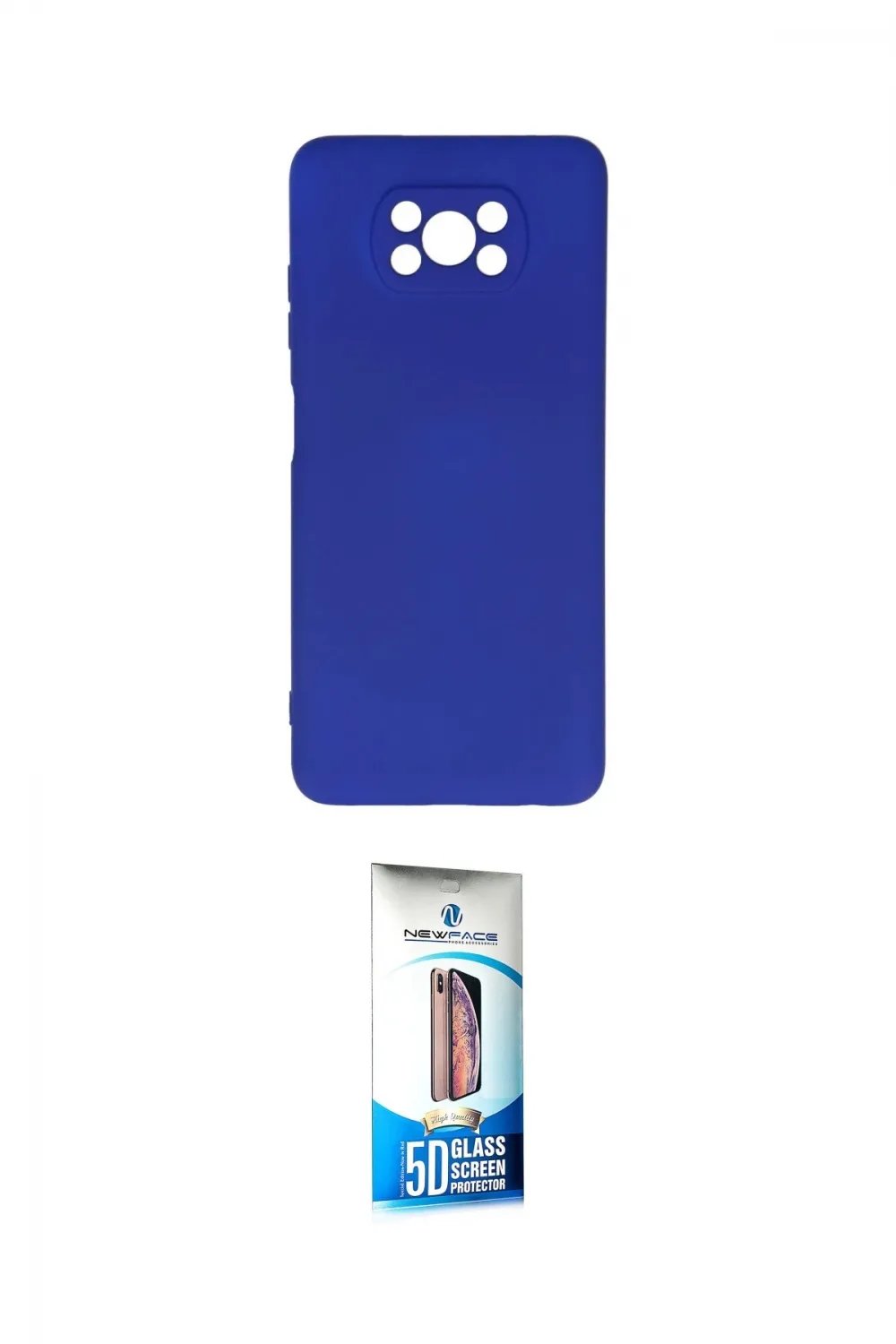 ieg™ Pocophone X3 Kılıf Ahenk Serisi - Siyah 5D Eko Cam Ekran Koruyucu