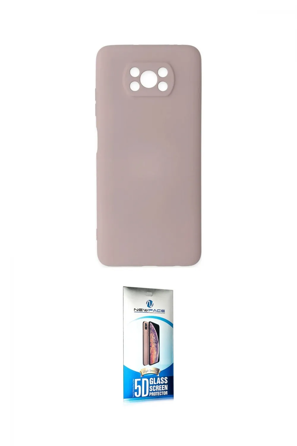 ieg™ Pocophone X3 Kılıf Ahenk Serisi - Siyah 5D Eko Cam Ekran Koruyucu