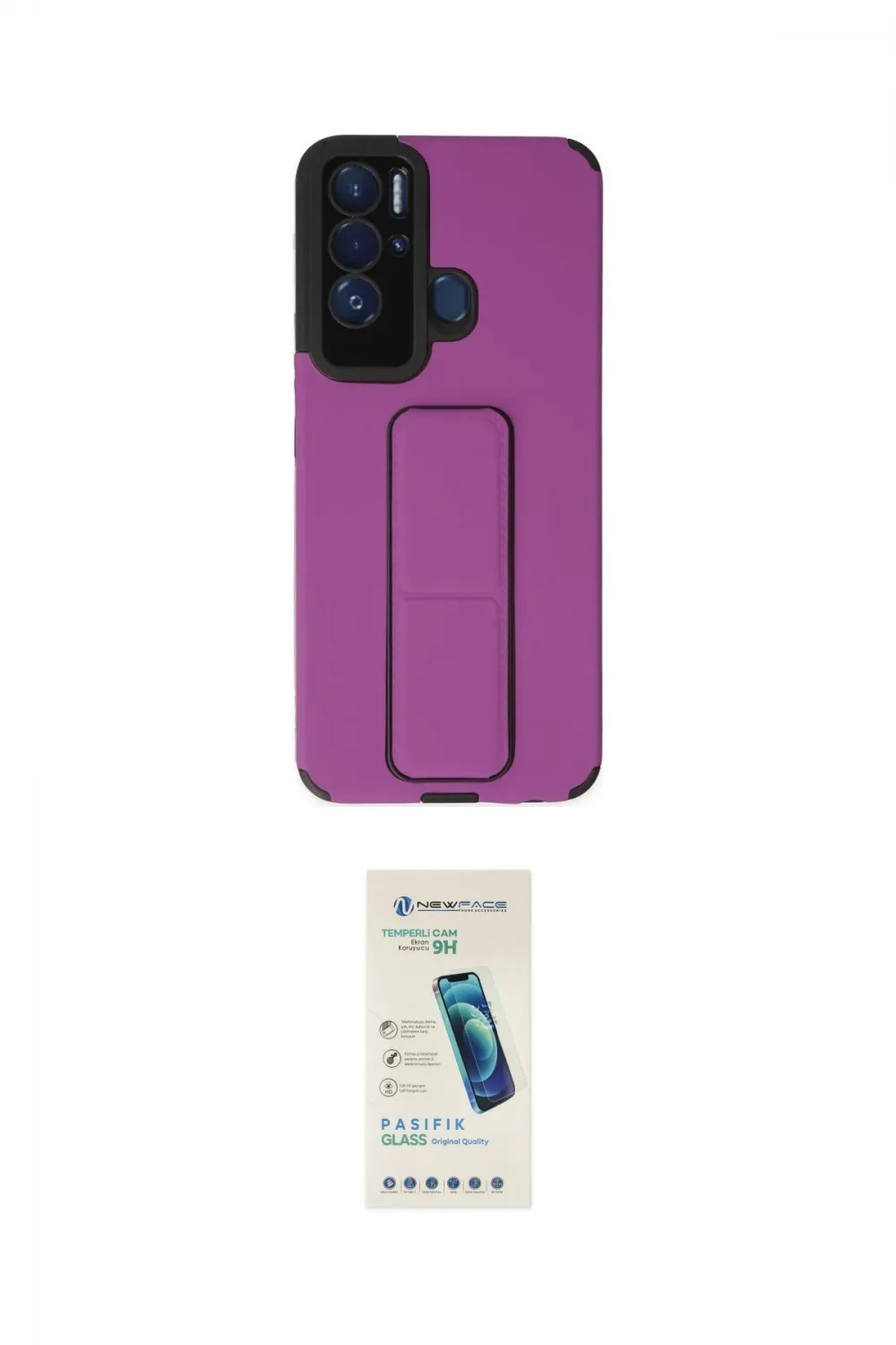 ieg™ Pova Neo Kılıf Çekirdek Yansıma - Şeffaf Pasifik Cam Ekran Koruyucu