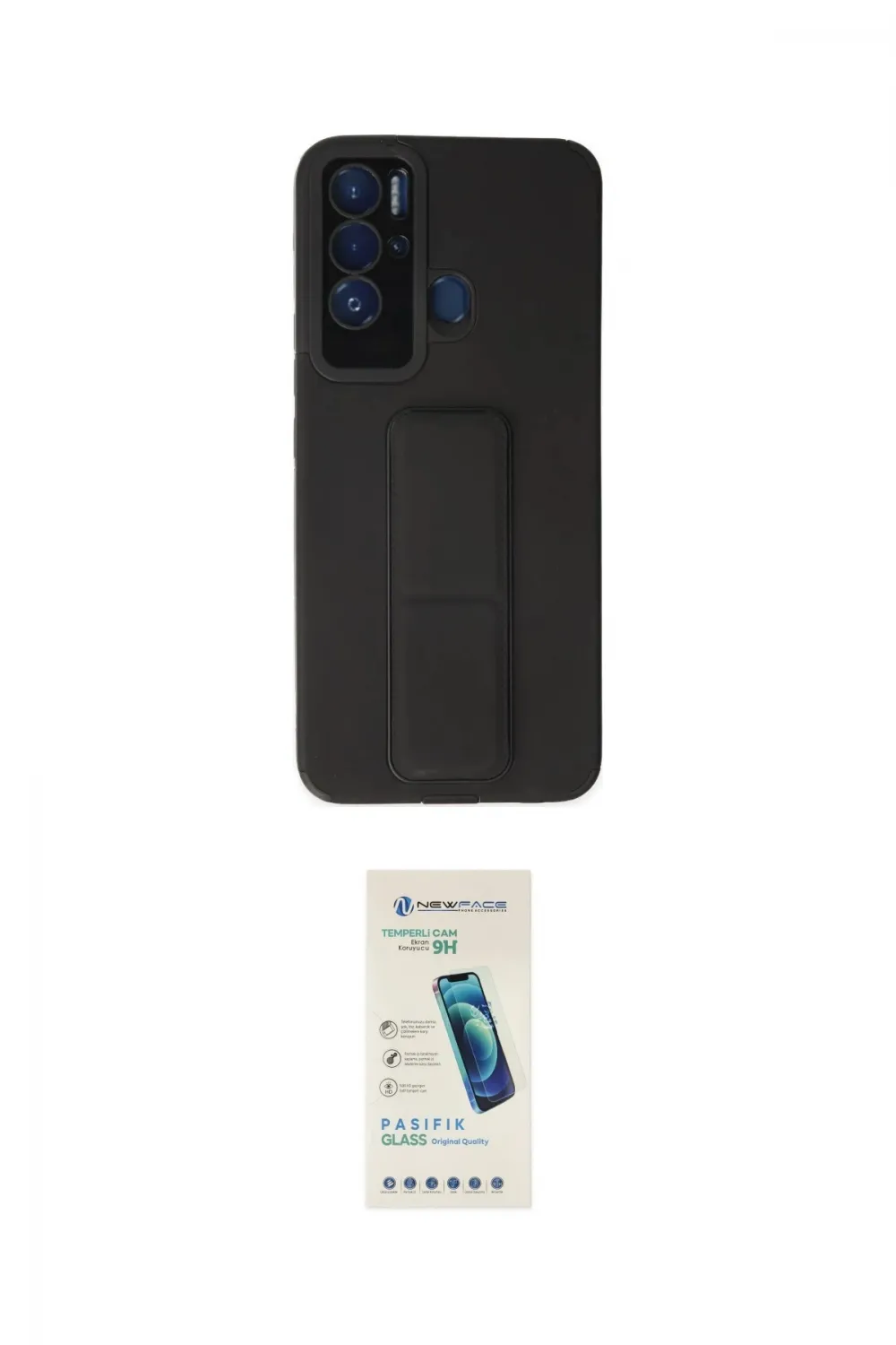 ieg™ Pova Neo Kılıf Çekirdek Yansıma - Şeffaf Pasifik Cam Ekran Koruyucu