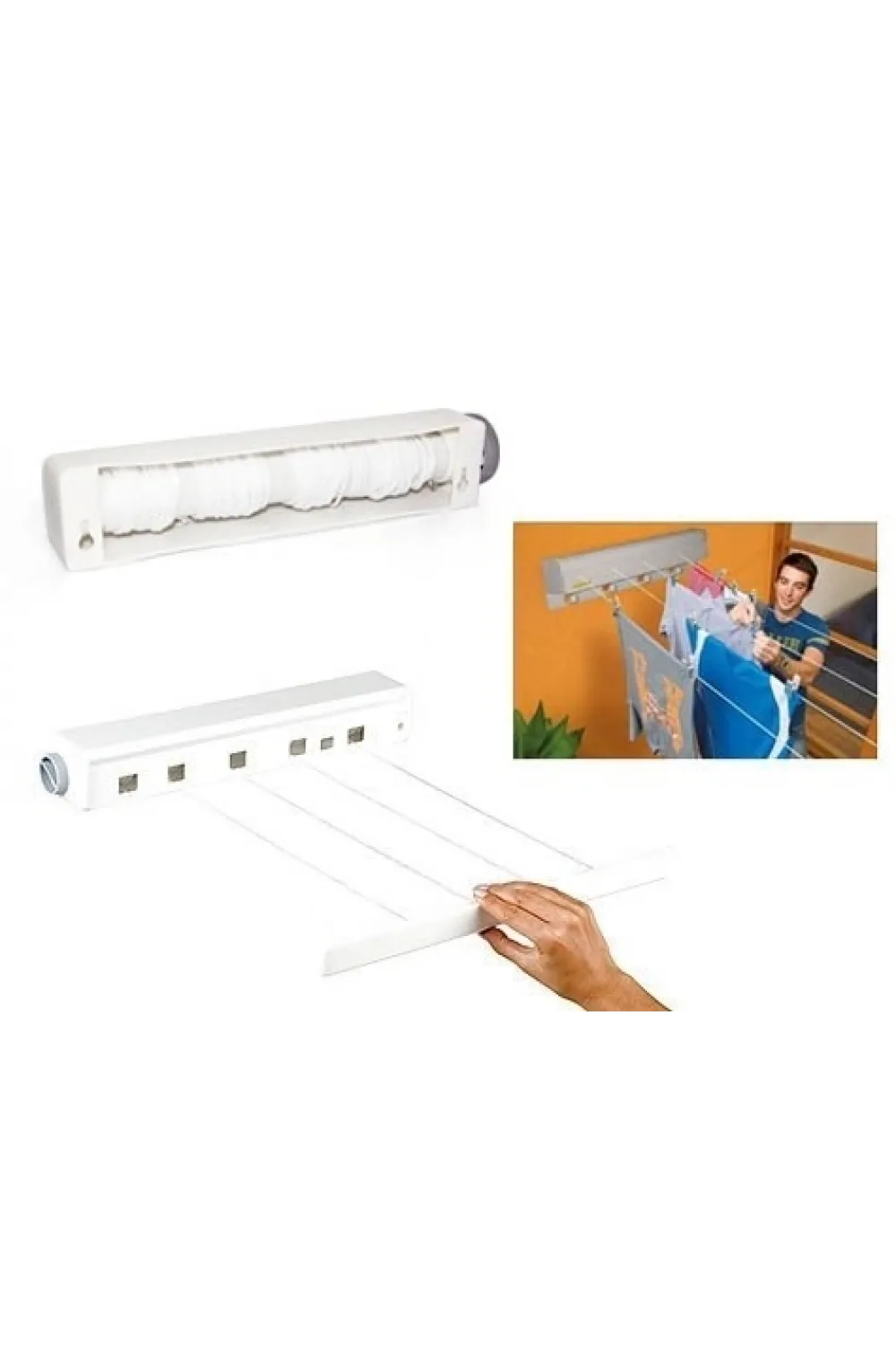Pratik Portatif Yeni Nesil Çek As  Kolay Askılık 4 İpli Askılık