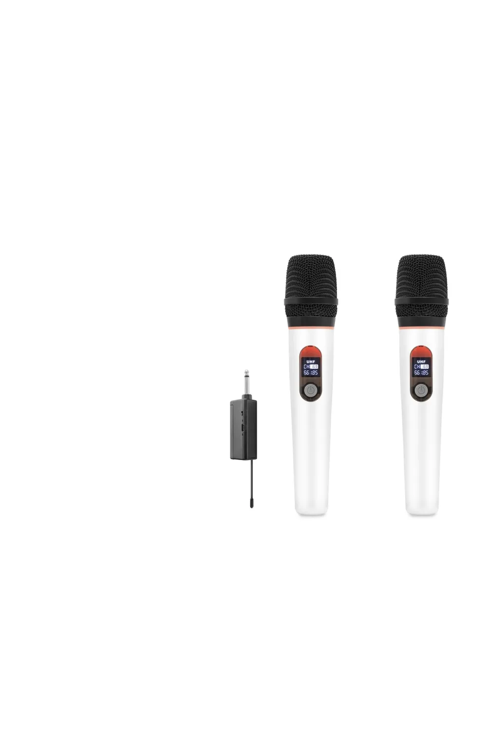 Profesyonel Kablosuz Uhf 2 Mikrofonlu Set 6.35 Mm - Beyaz HDX2791B