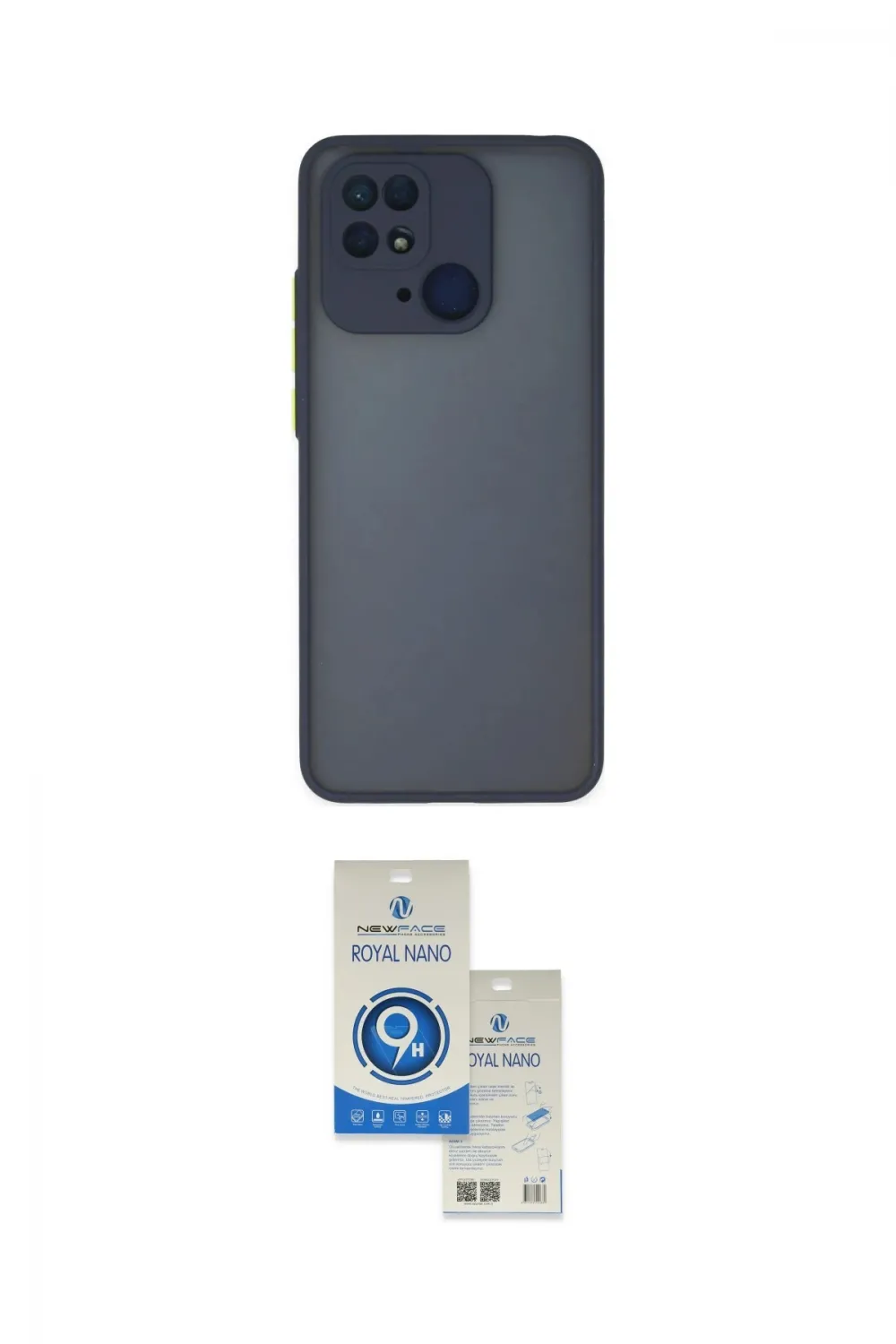 ieg™ Redmi 10C Kılıf Ahenk Çizgi Serisi - Şeffaf Royal Nano Ekran Koruyucu