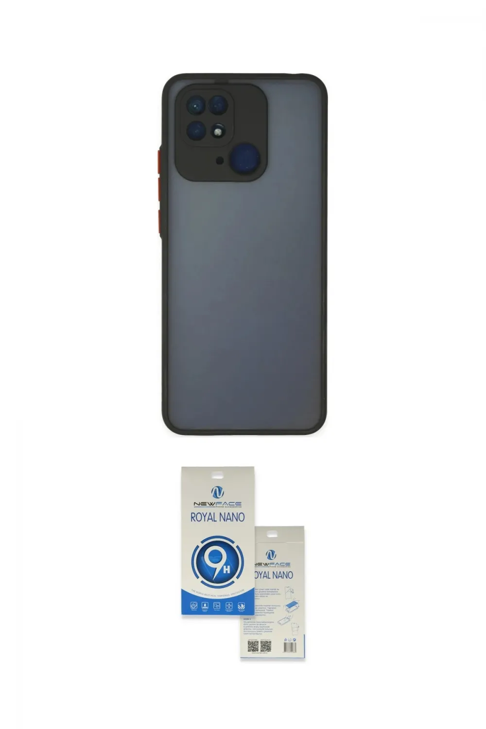 ieg™ Redmi 10C Kılıf Ahenk Çizgi Serisi - Şeffaf Royal Nano Ekran Koruyucu
