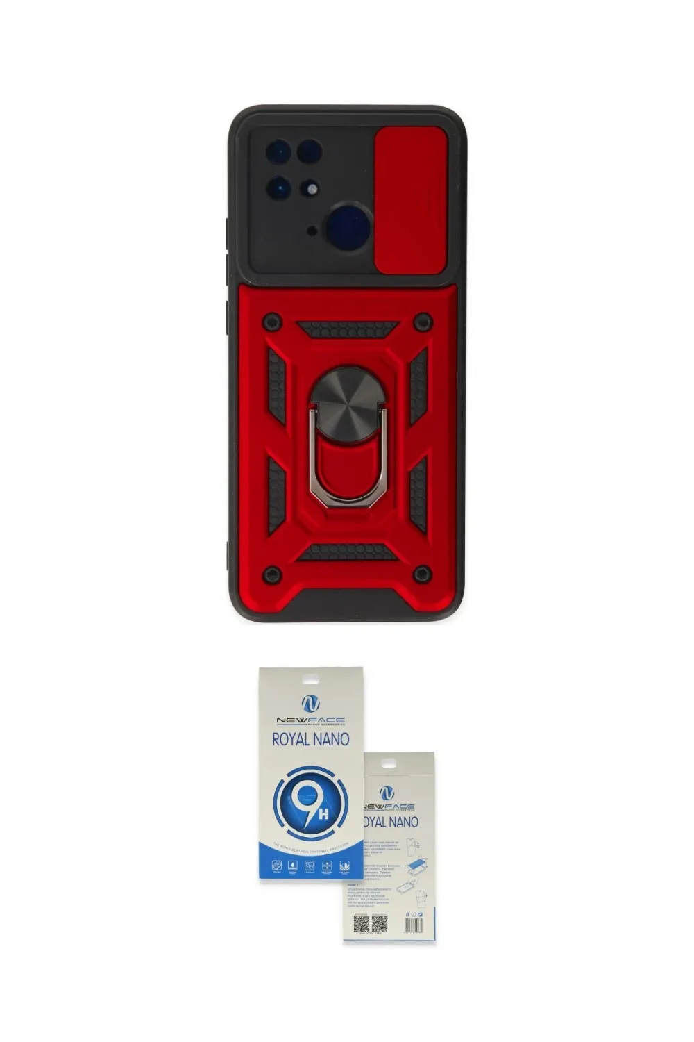 ieg™ Redmi 10C Kılıf Ahenk Klasik - Şeffaf Royal Nano Ekran Koruyucu