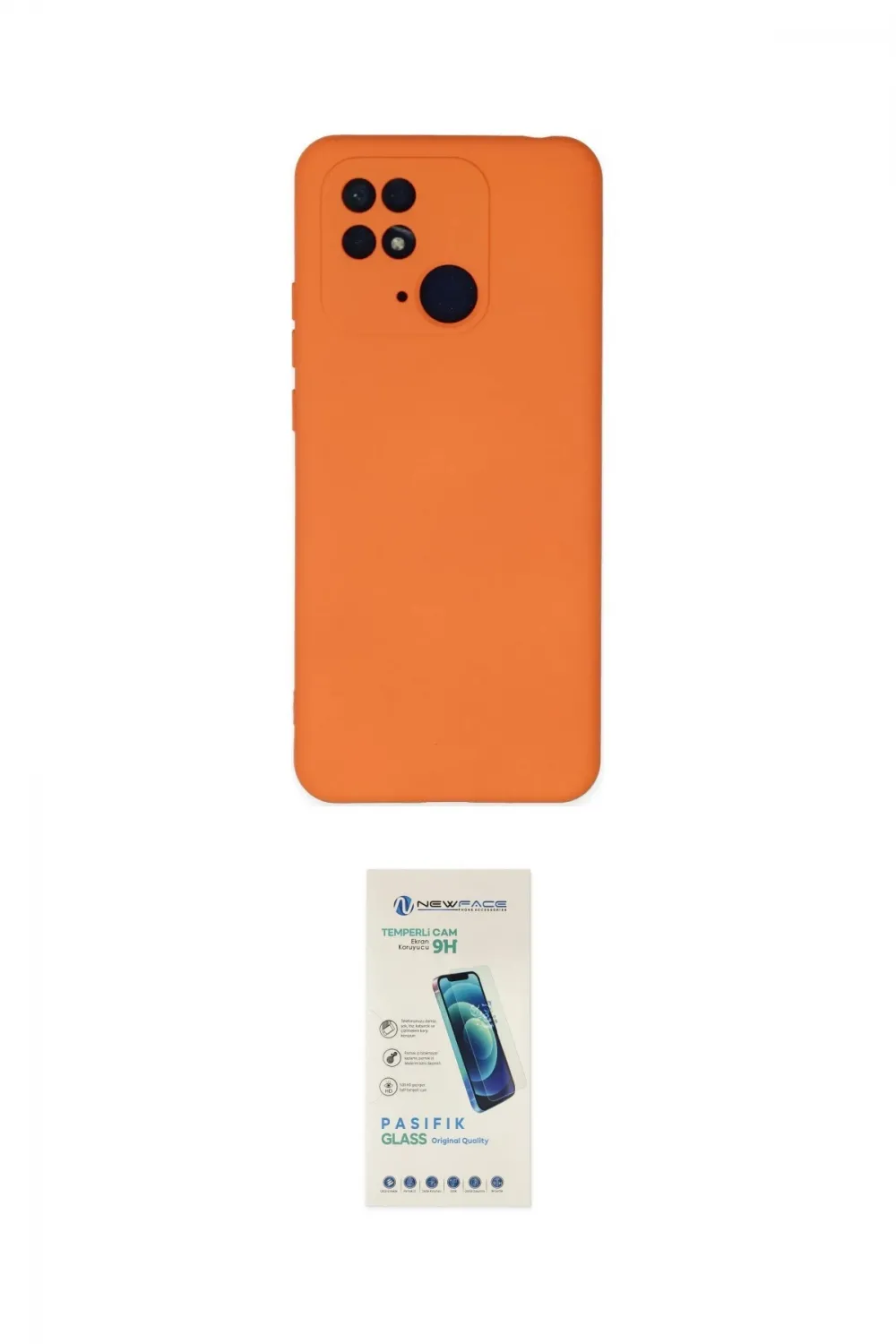 ieg™ Redmi 10C Kılıf Ahenk Serisi - Şeffaf Pasifik Cam Ekran Koruyucu
