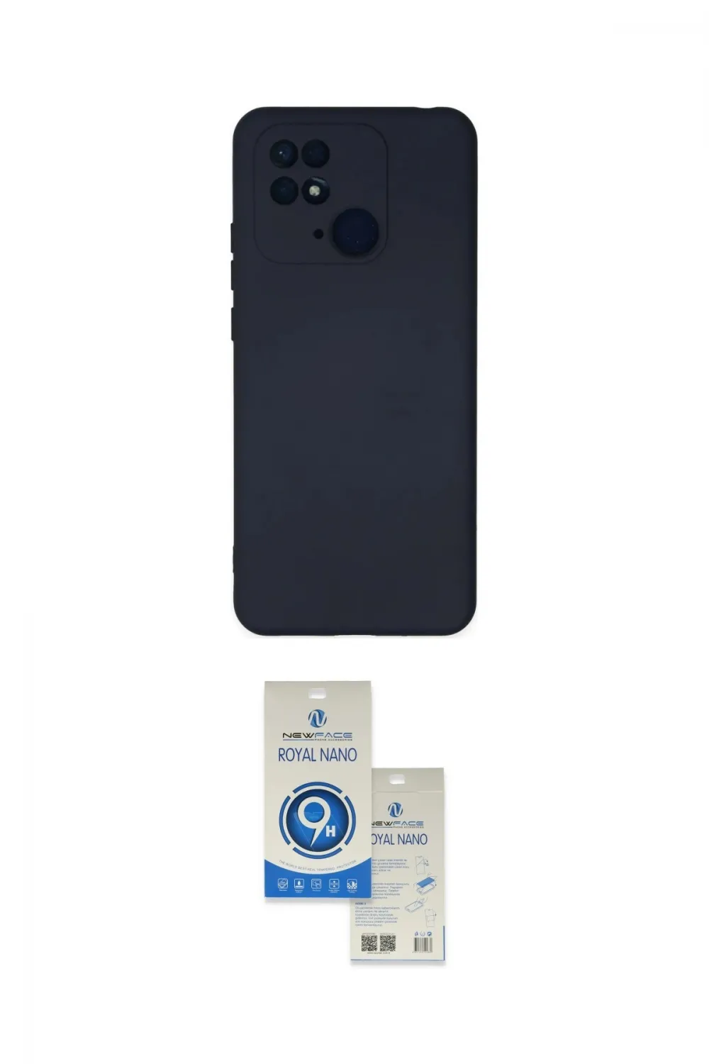ieg™ Redmi 10C Kılıf Ahenk Serisi - Şeffaf Royal Nano Ekran Koruyucu