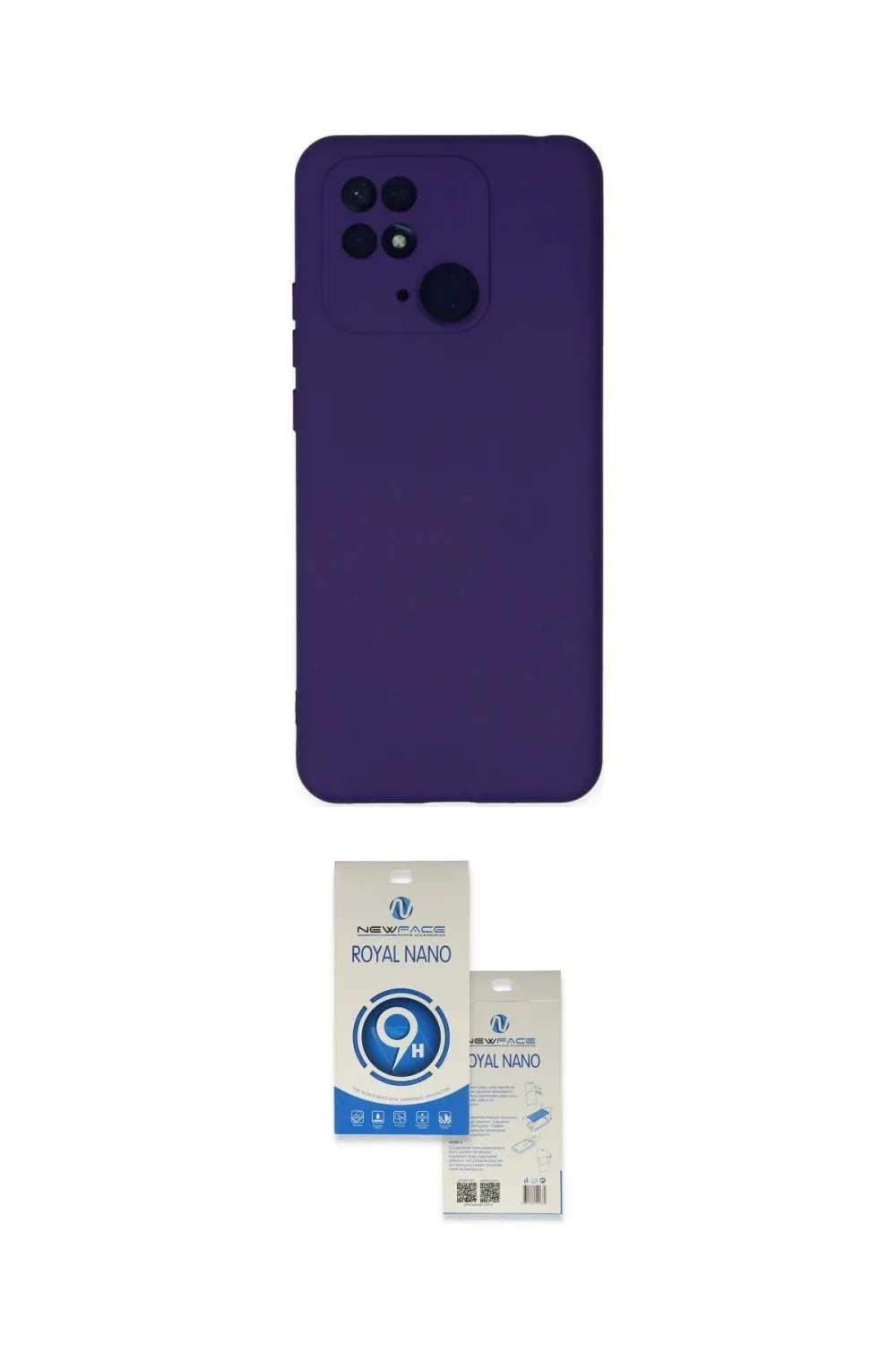 ieg™ Redmi 10C Kılıf Ahenk Serisi - Şeffaf Royal Nano Ekran Koruyucu
