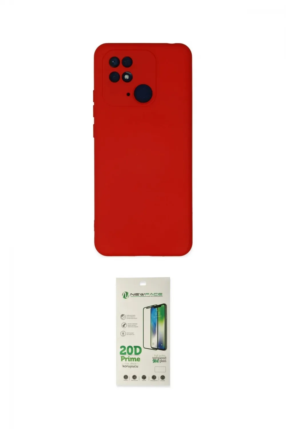 ieg™ Redmi 10C Kılıf Ahenk Serisi - Siyah 20D Premium Cam Ekran Koruyucu