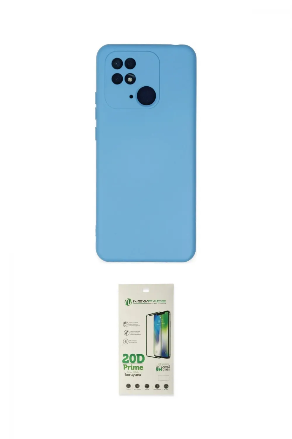 ieg™ Redmi 10C Kılıf Ahenk Serisi - Siyah 20D Premium Cam Ekran Koruyucu