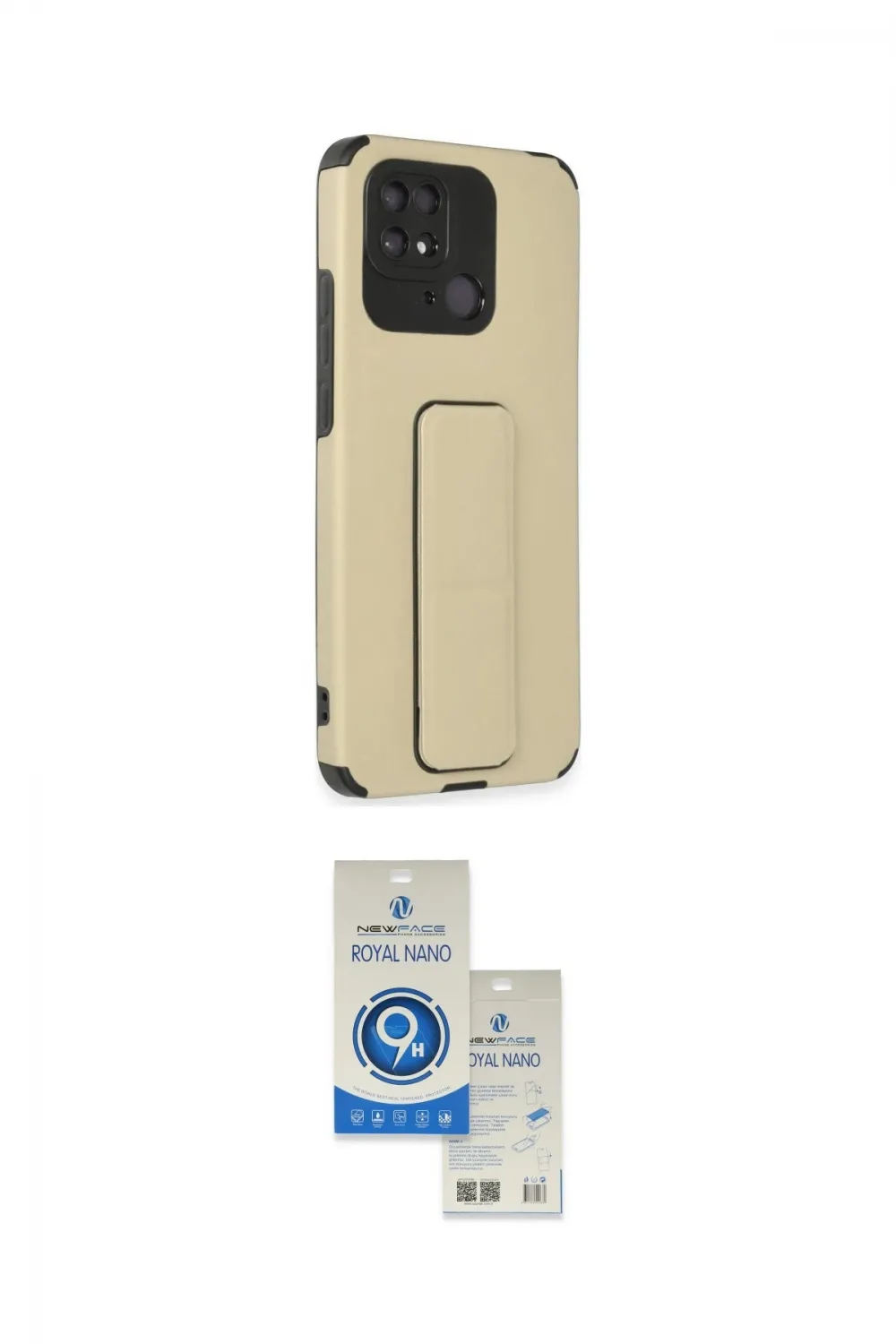 ieg™ Redmi 10C Kılıf Çekirdek Yansıma - Şeffaf Royal Nano Ekran Koruyucu