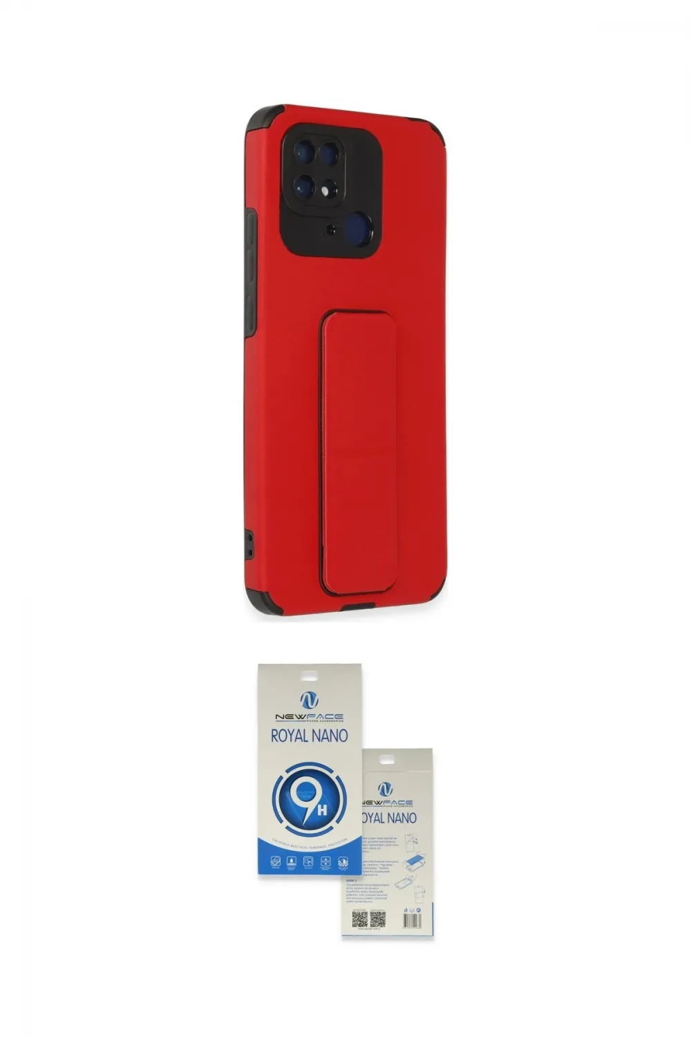 ieg™ Redmi 10C Kılıf Çekirdek Yansıma - Şeffaf Royal Nano Ekran Koruyucu