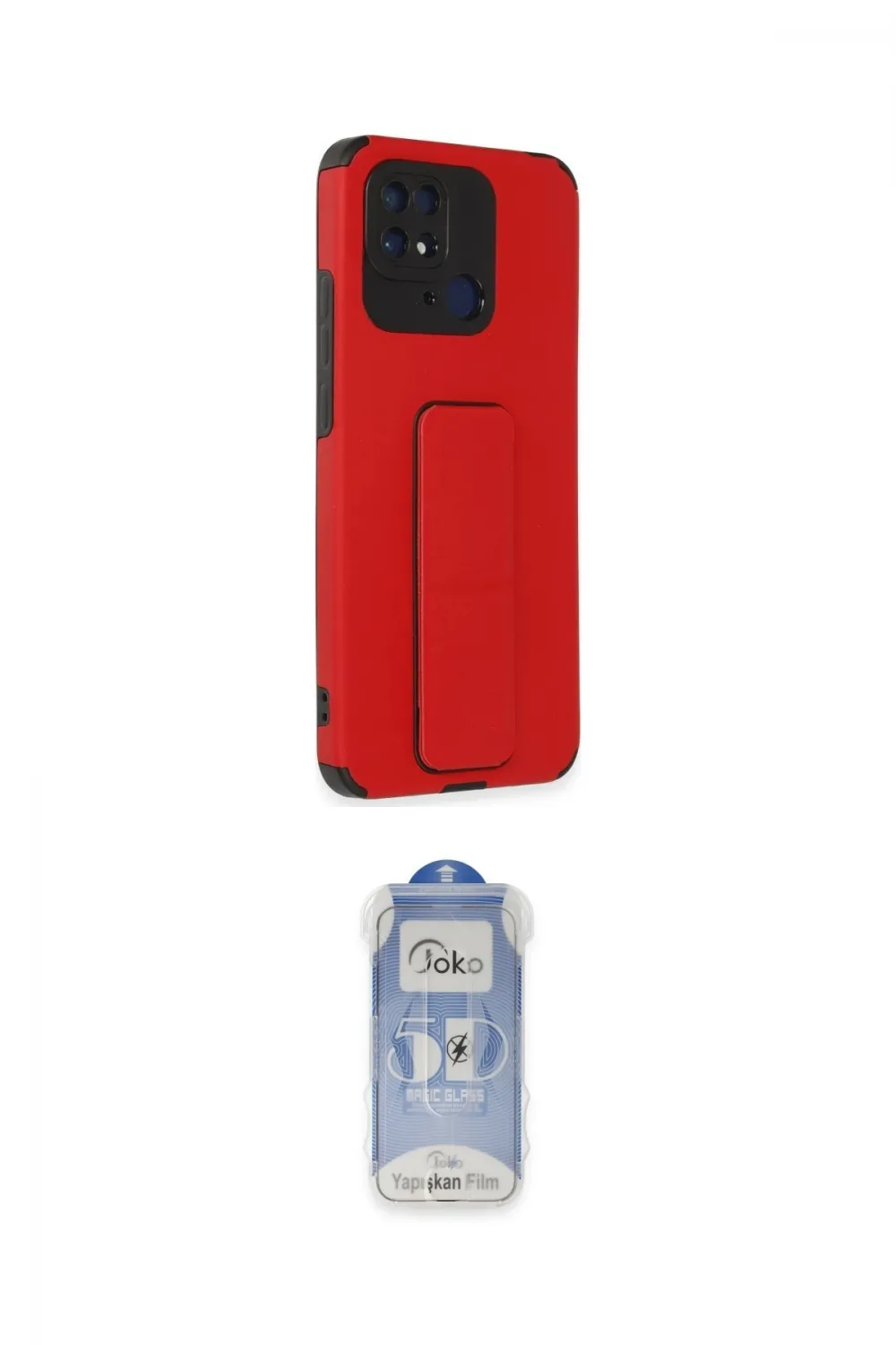 ieg™ Redmi 10C Kılıf Çekirdek Yansıma - Siyah Joko Magic 5D Cam