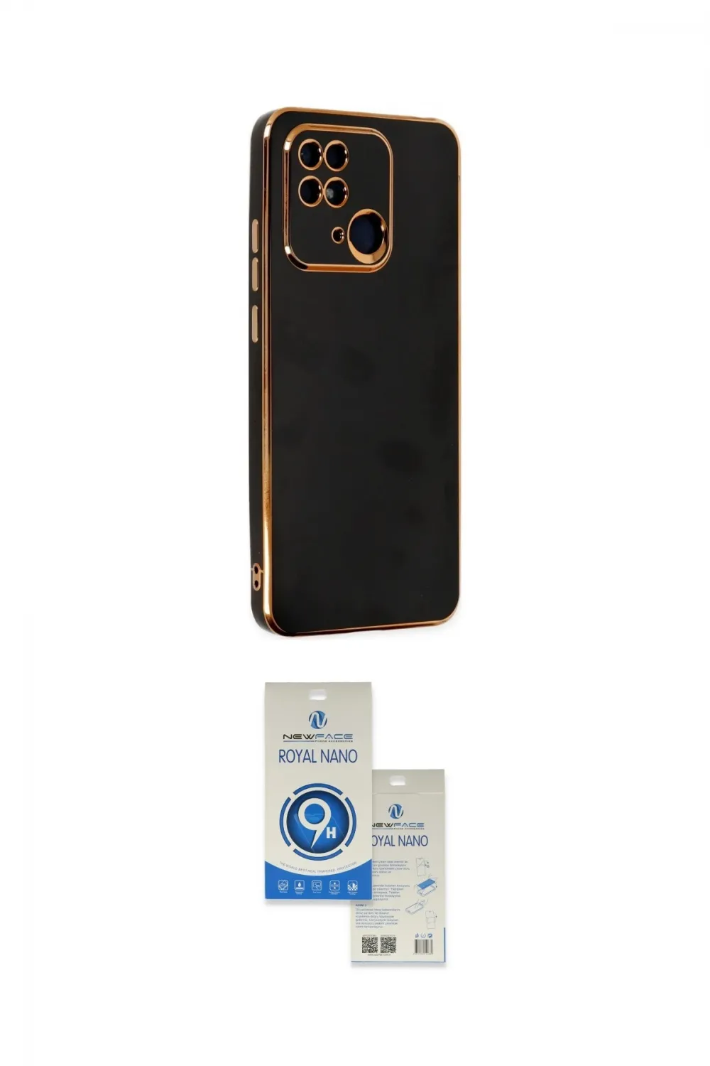 ieg™ Redmi 10C Kılıf Yankı Serisi - Şeffaf Royal Nano Ekran Koruyucu