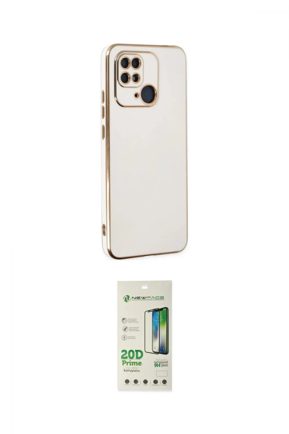 ieg™ Redmi 10C Kılıf Yankı Serisi - Siyah 20D Premium Cam Ekran Koruyucu
