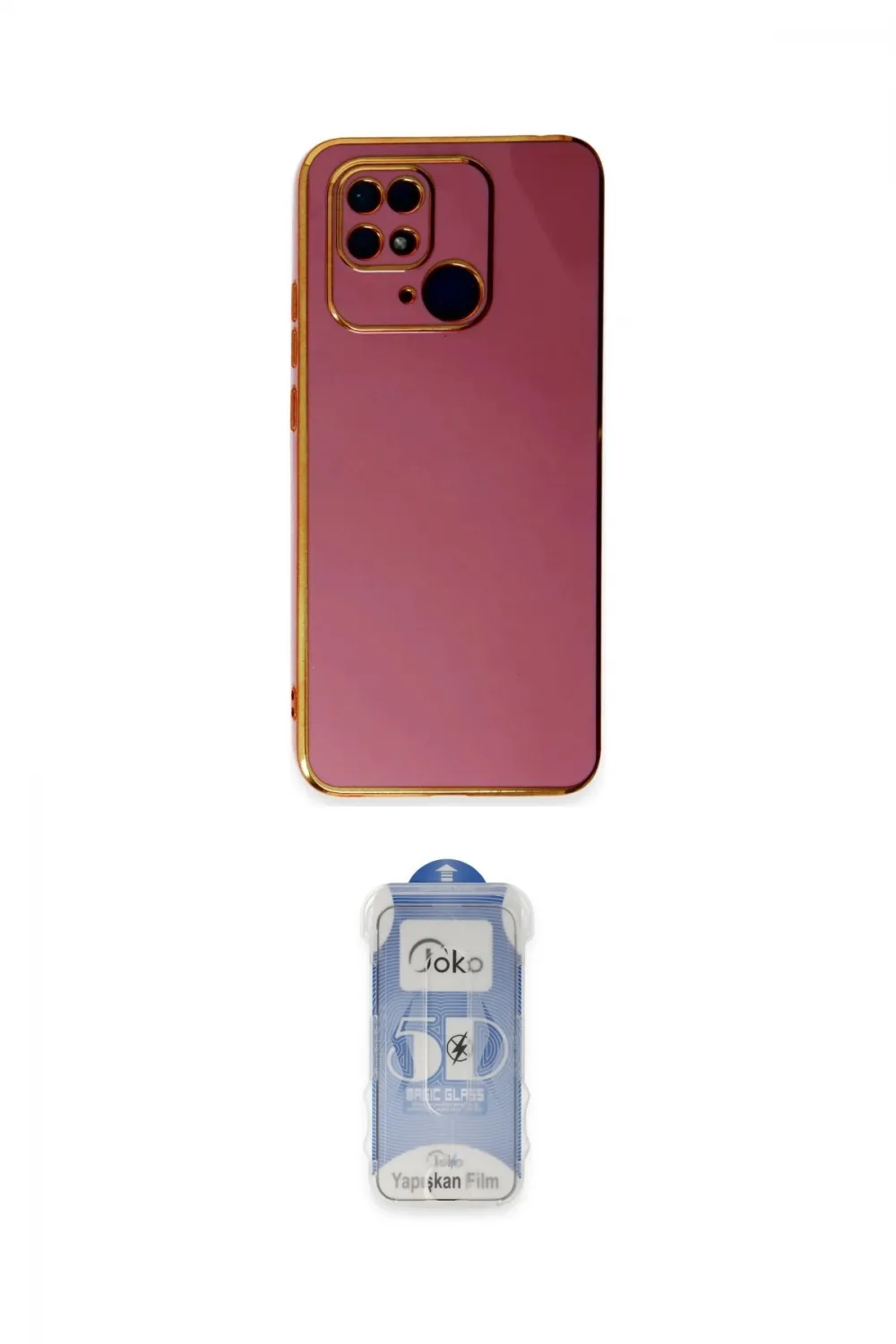 ieg™ Redmi 10C Kılıf Yankı Serisi - Siyah Joko Magic 5D Cam