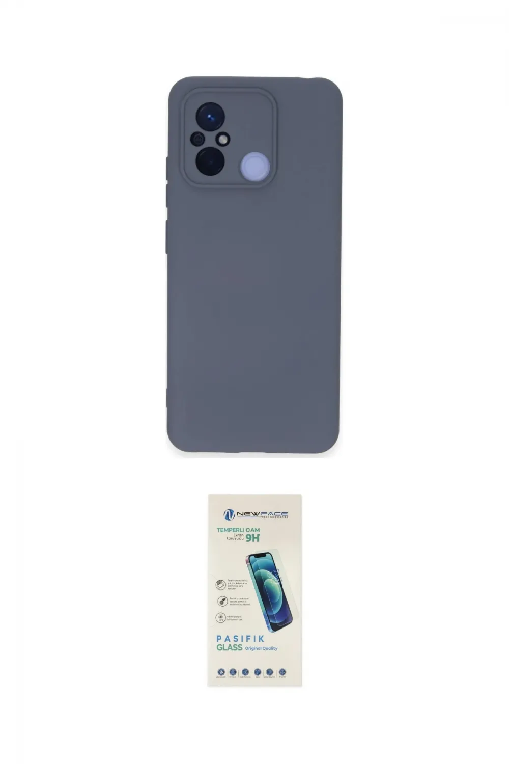 ieg™ Redmi 12C Kılıf Ahenk Serisi - Şeffaf Pasifik Cam Ekran Koruyucu