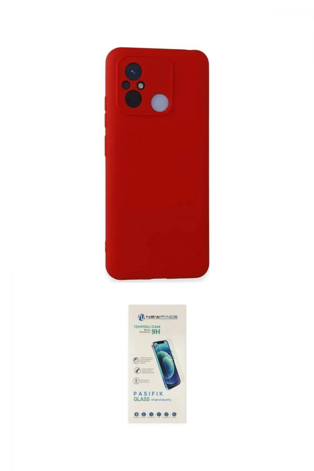 ieg™ Redmi 12C Kılıf Ahenk Serisi - Şeffaf Pasifik Cam Ekran Koruyucu