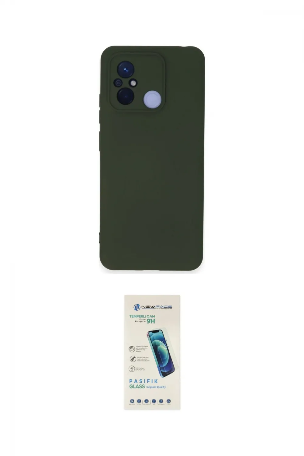 ieg™ Redmi 12C Kılıf Ahenk Serisi - Şeffaf Pasifik Cam Ekran Koruyucu