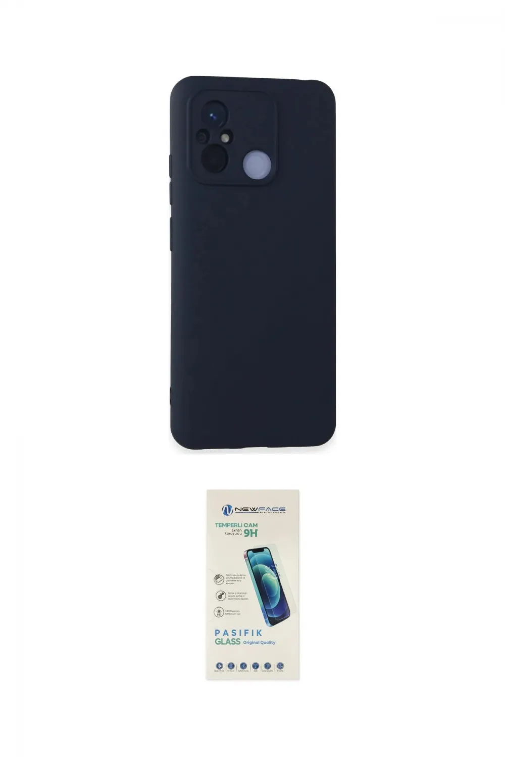 ieg™ Redmi 12C Kılıf Ahenk Serisi - Şeffaf Pasifik Cam Ekran Koruyucu