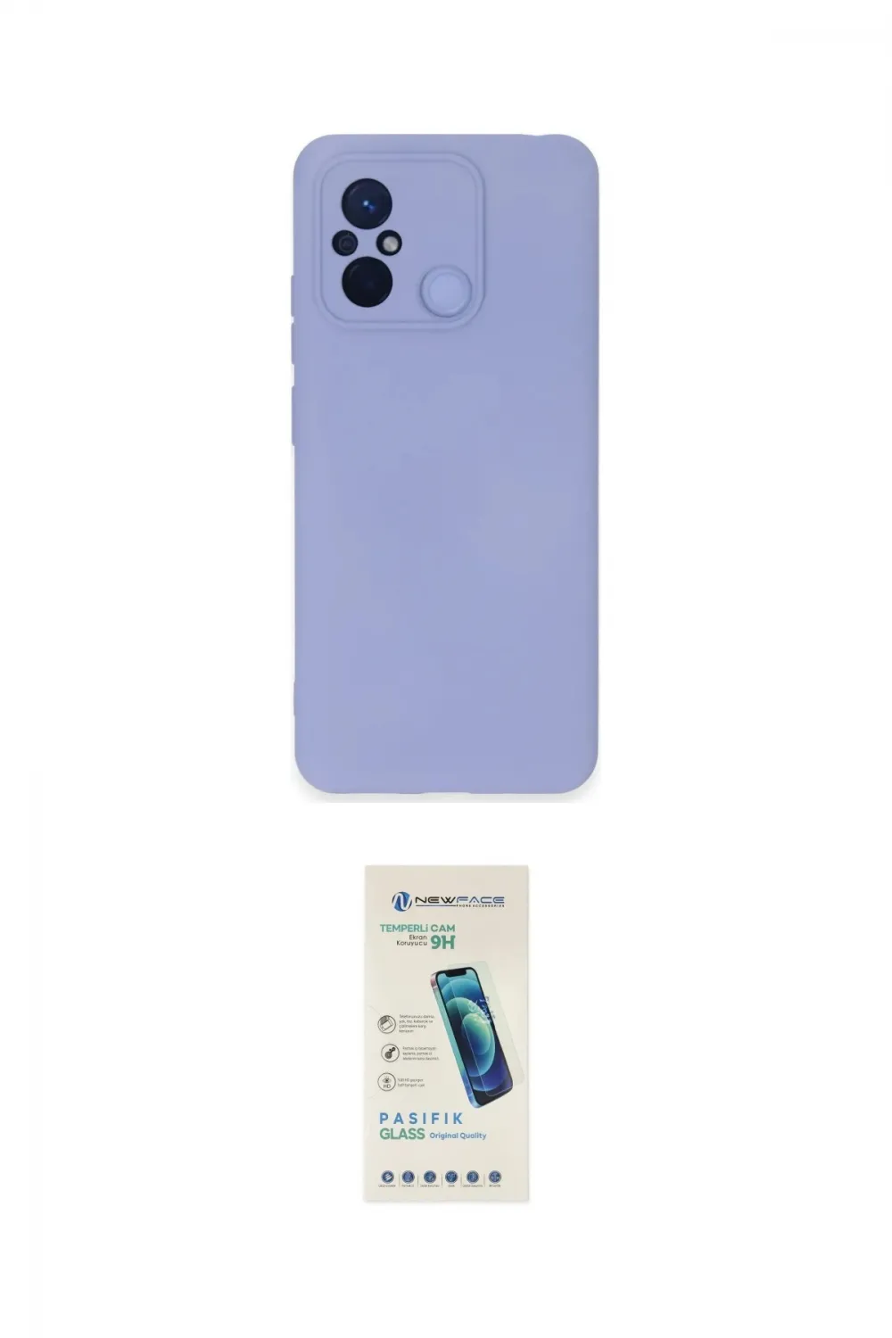 ieg™ Redmi 12C Kılıf Ahenk Serisi - Şeffaf Pasifik Cam Ekran Koruyucu