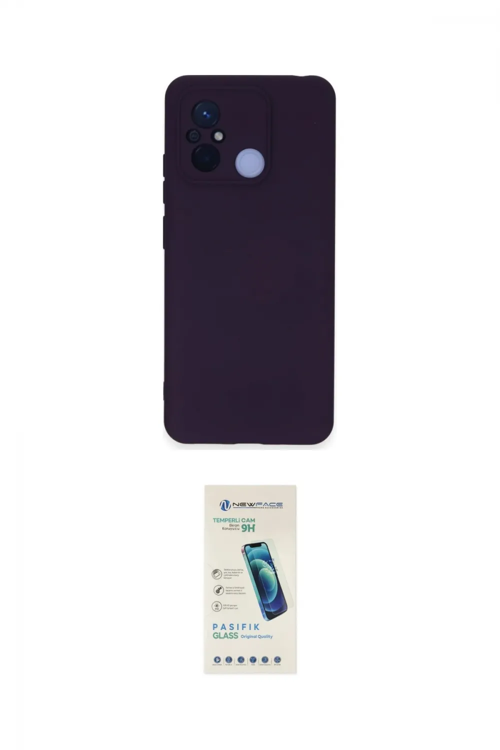 ieg™ Redmi 12C Kılıf Ahenk Serisi - Şeffaf Pasifik Cam Ekran Koruyucu