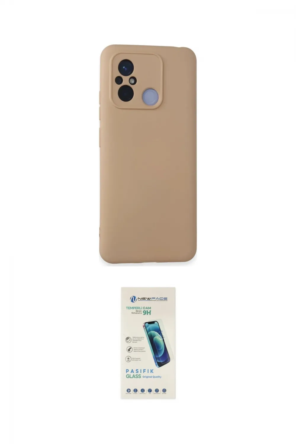 ieg™ Redmi 12C Kılıf Ahenk Serisi - Şeffaf Pasifik Cam Ekran Koruyucu