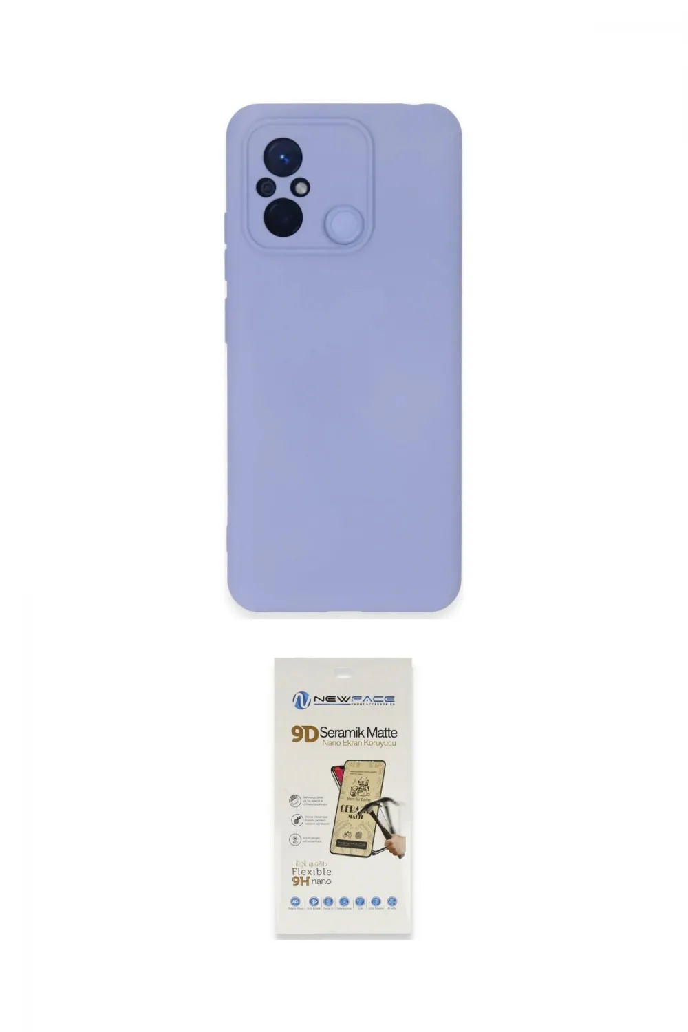 ieg™ Redmi 12C Kılıf Ahenk Serisi - Siyah Mat Seramik Nano Ekran Koruyucu